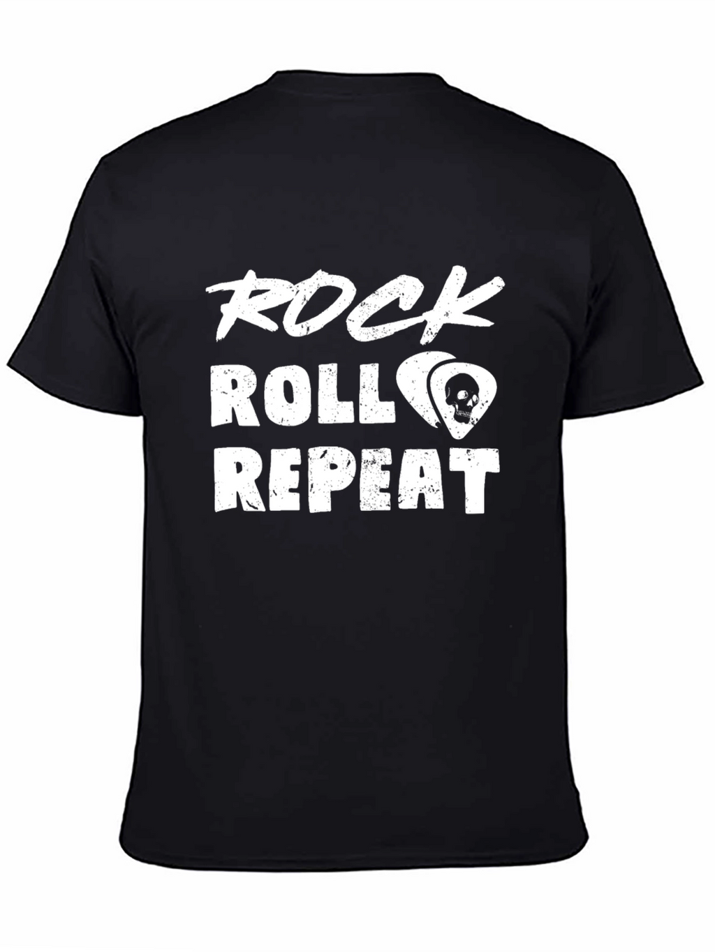 Rock Roll Repeat Graphic Tee - Music Lover Shirt