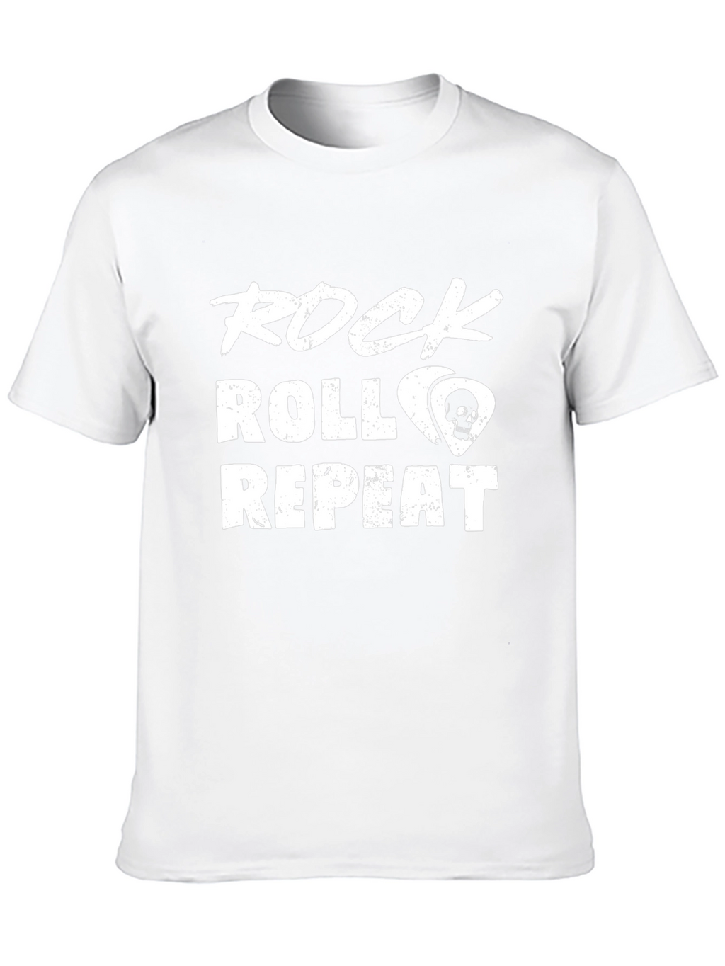 Rock Roll Repeat Graphic Tee - Music Lover Shirt