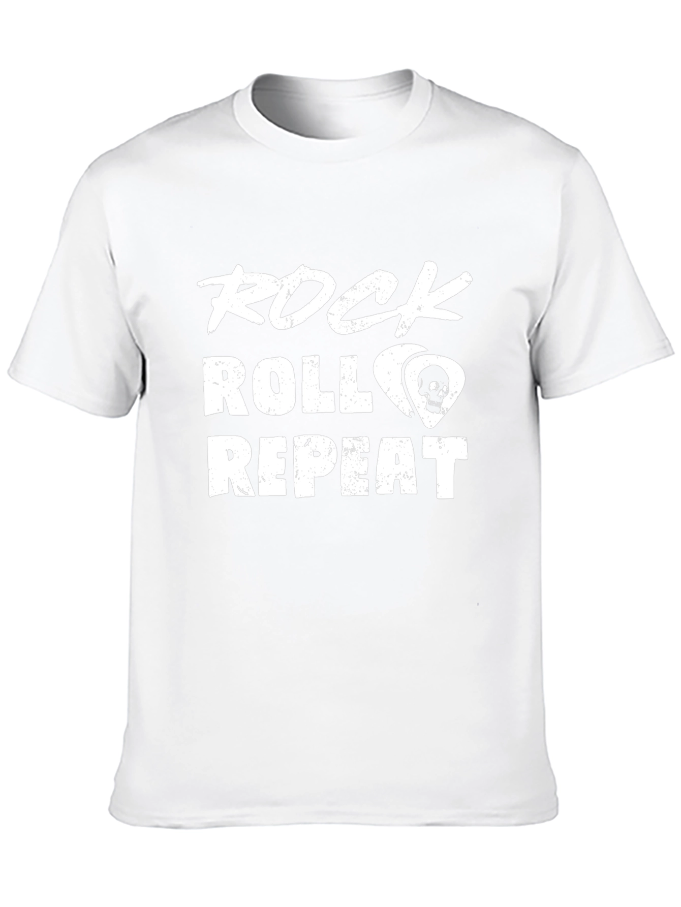 Rock Roll Repeat Graphic Tee - Music Lover Shirt