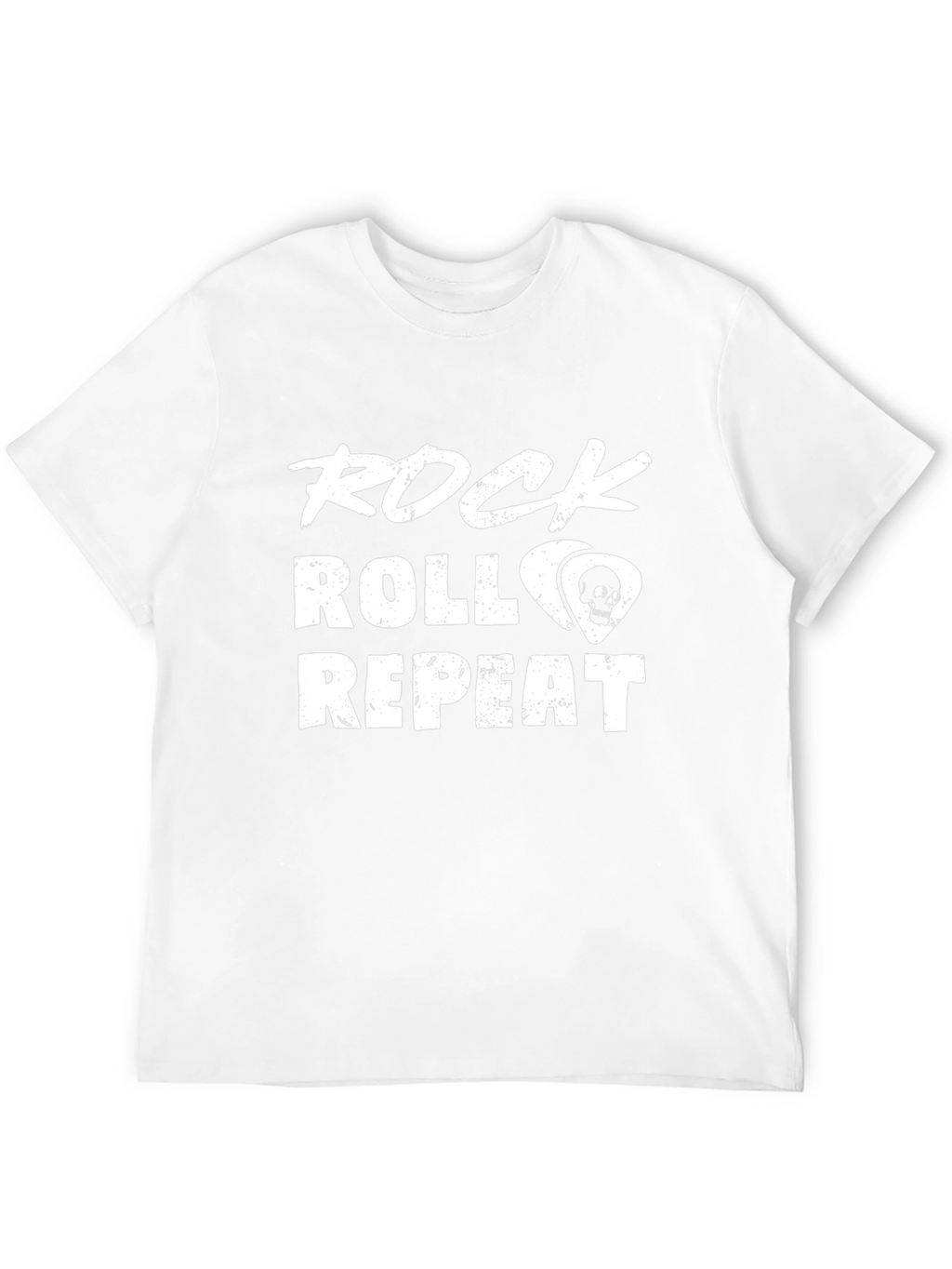 Rock Roll Repeat Graphic Tee - Music Lover Shirt