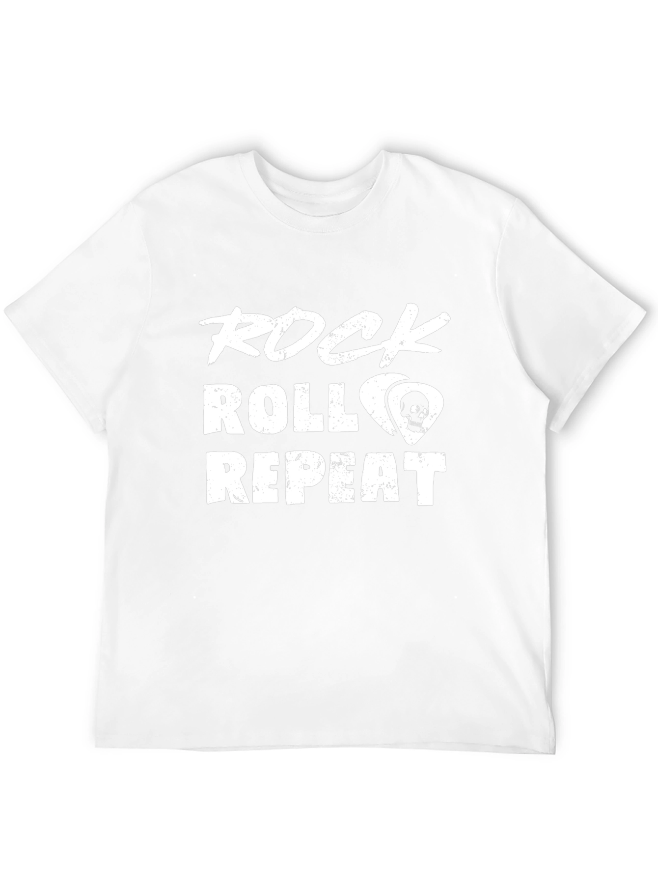 Rock Roll Repeat Graphic Tee - Music Lover Shirt