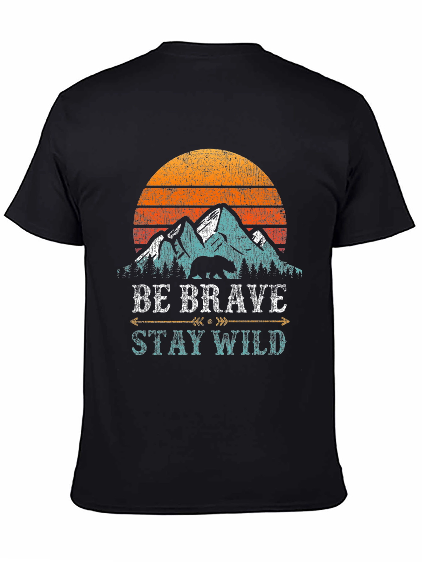 Be Brave Stay Wild Graphic T-Shirt - Adventure Tee