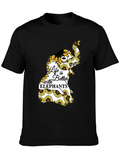 Elephant Sunflower Graphic Tee