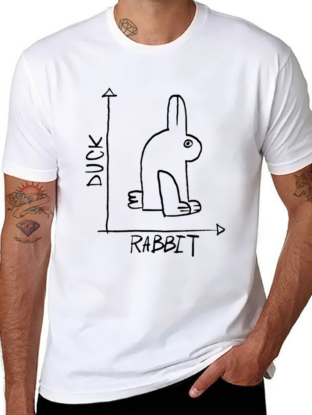 Duck Rabbit T-Shirt: Optical Illusion Tee