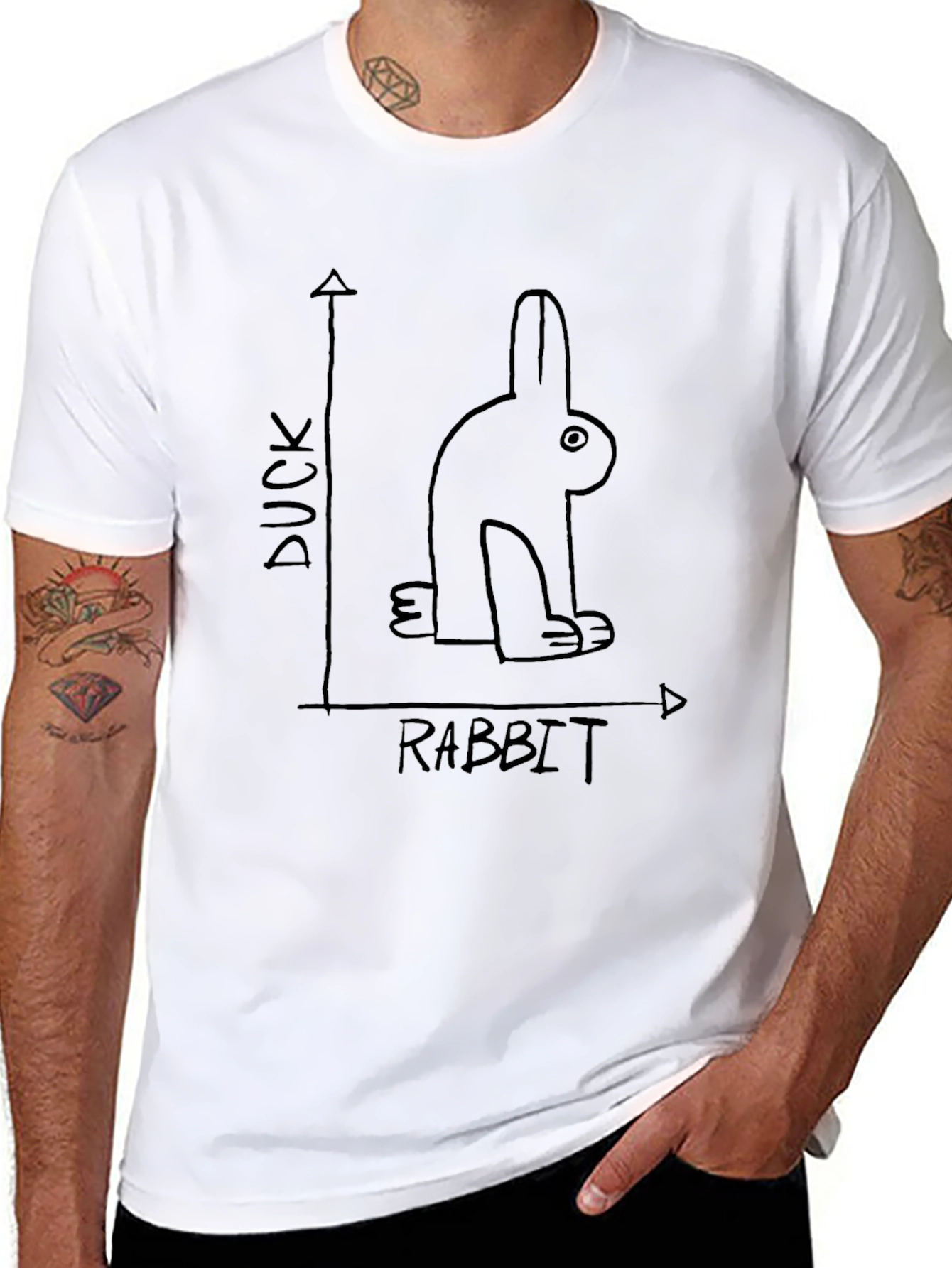 Duck Rabbit T-Shirt: Optical Illusion Tee
