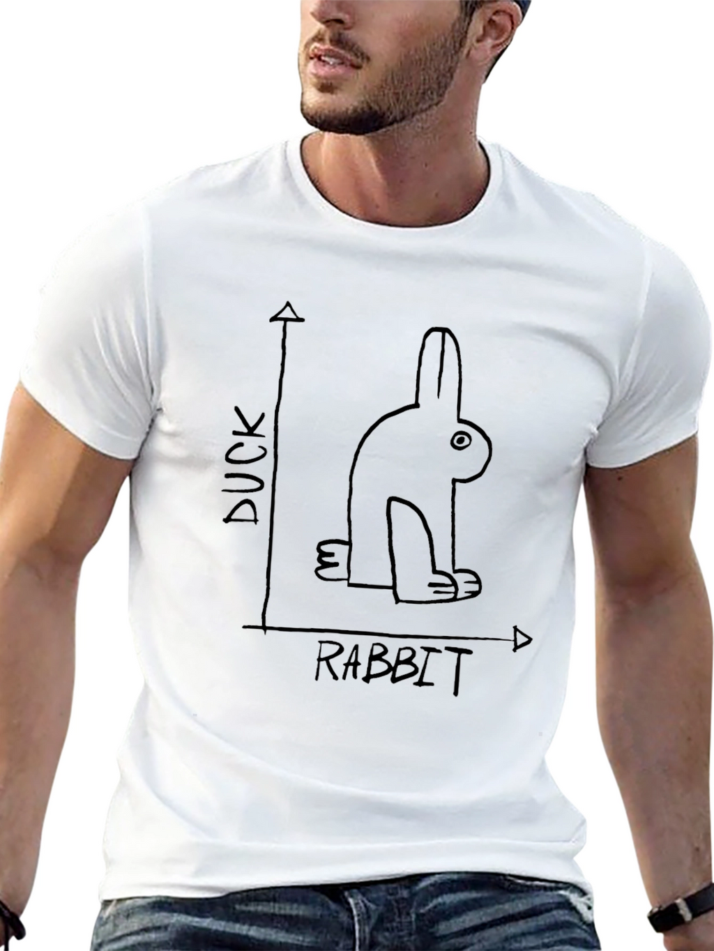 Duck Rabbit T-Shirt: Optical Illusion Tee