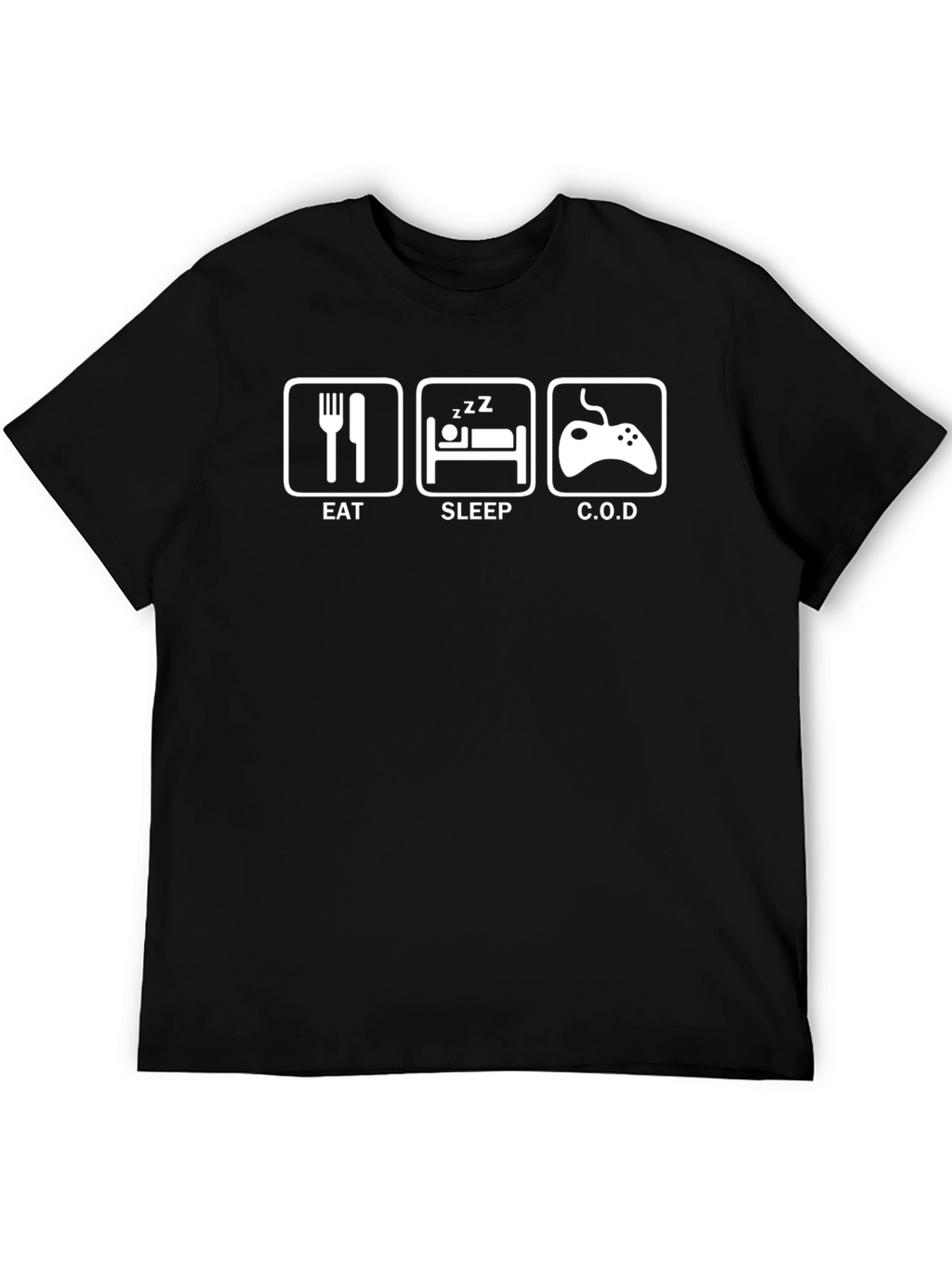 Eat Sleep C.O.D. Black T-Shirt