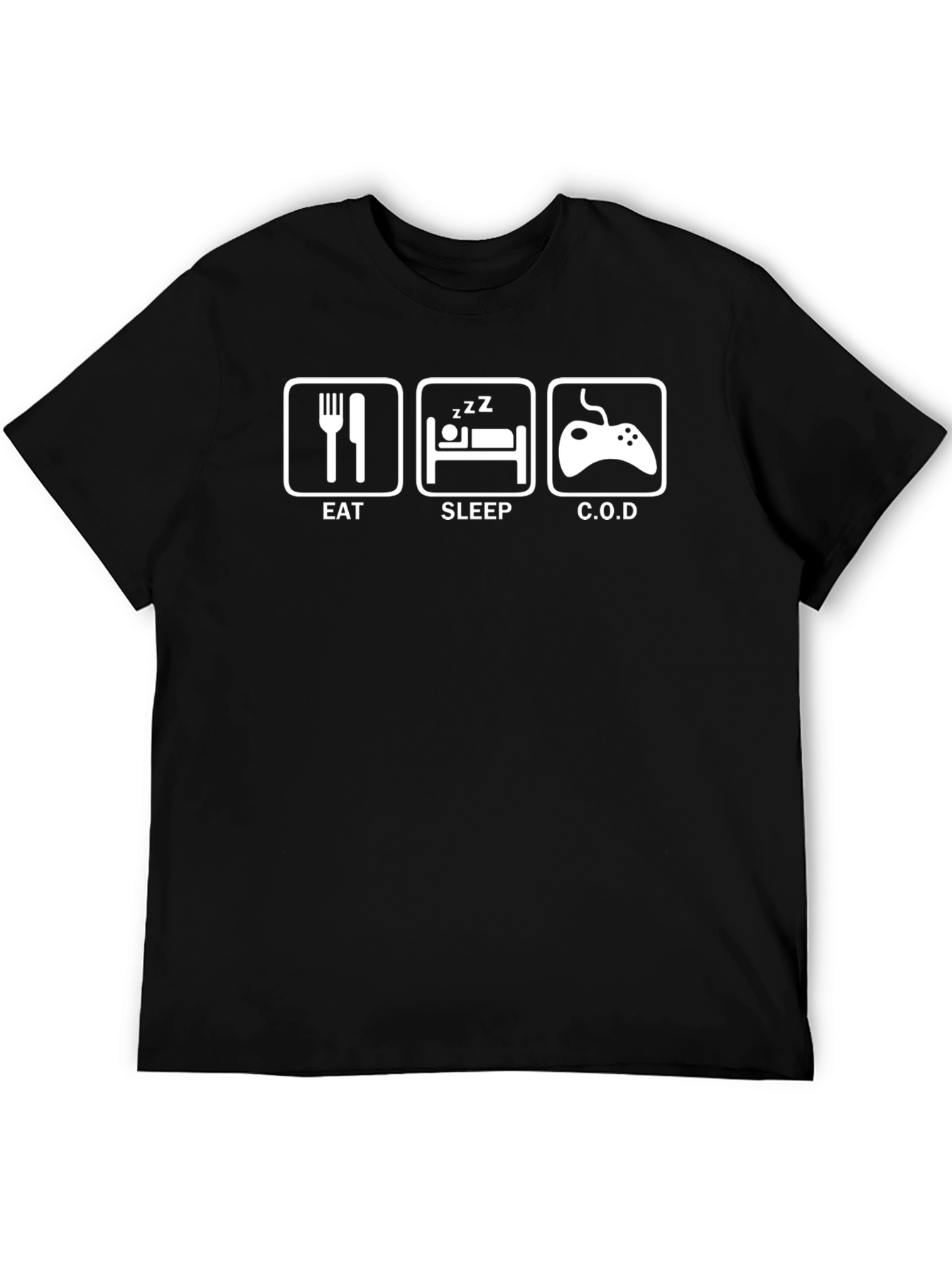 Eat Sleep C.O.D. Black T-Shirt