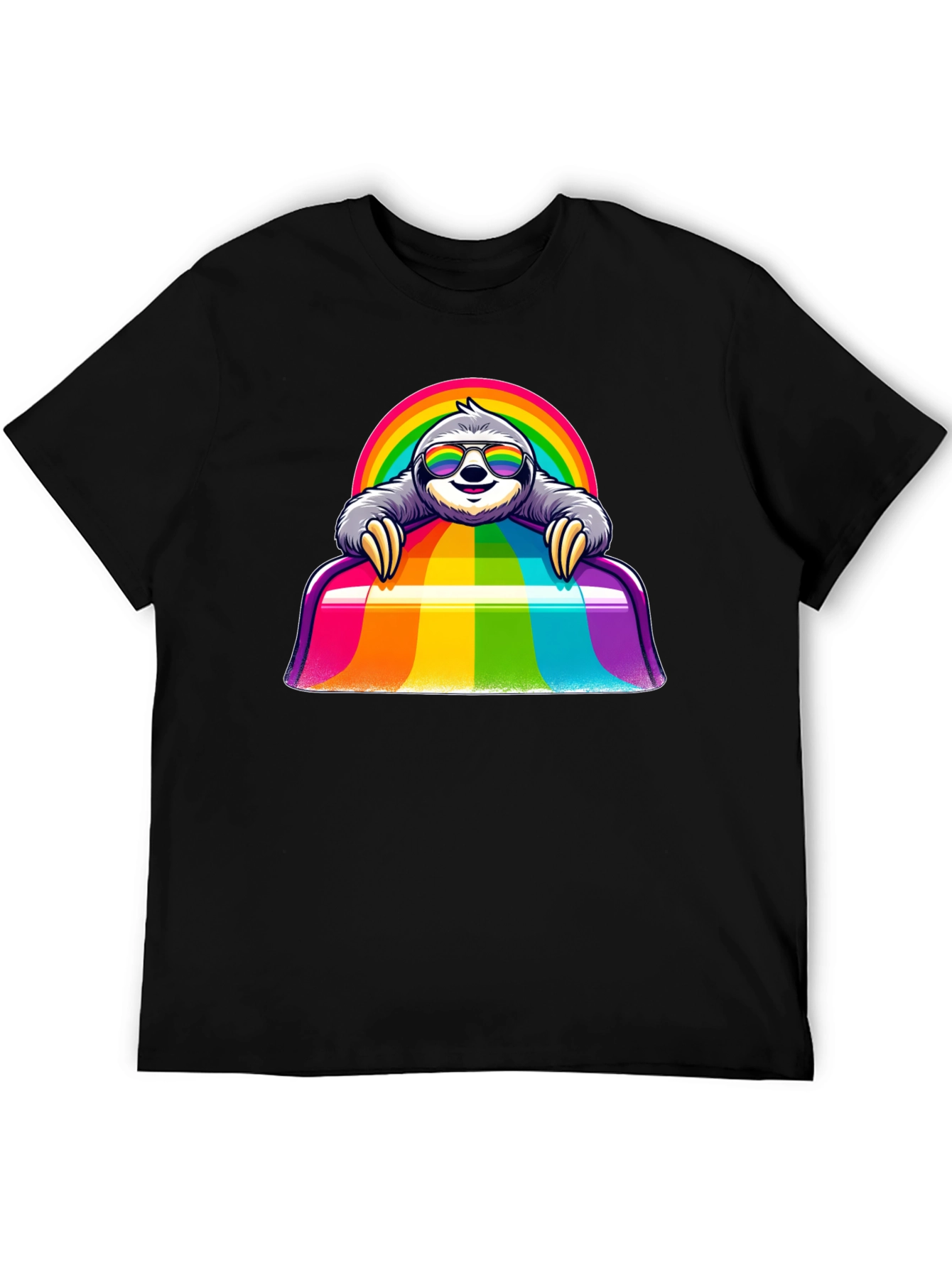 Rainbow Sloth T-Shirt - Prideful & Cute!