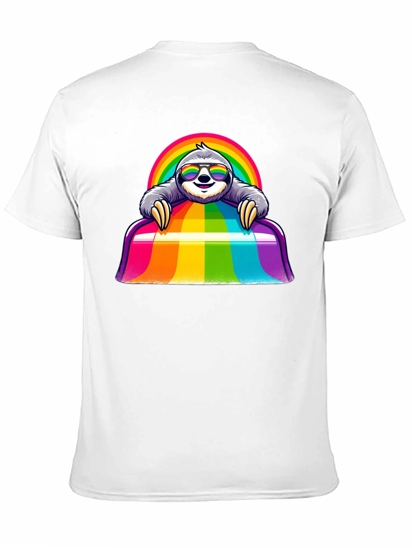 Rainbow Sloth T-Shirt - Prideful & Cute!