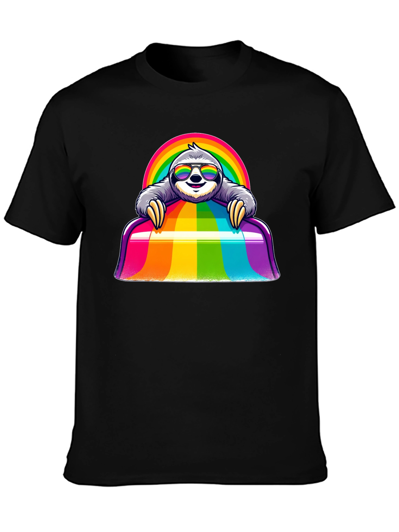 Rainbow Sloth T-Shirt - Prideful & Cute!
