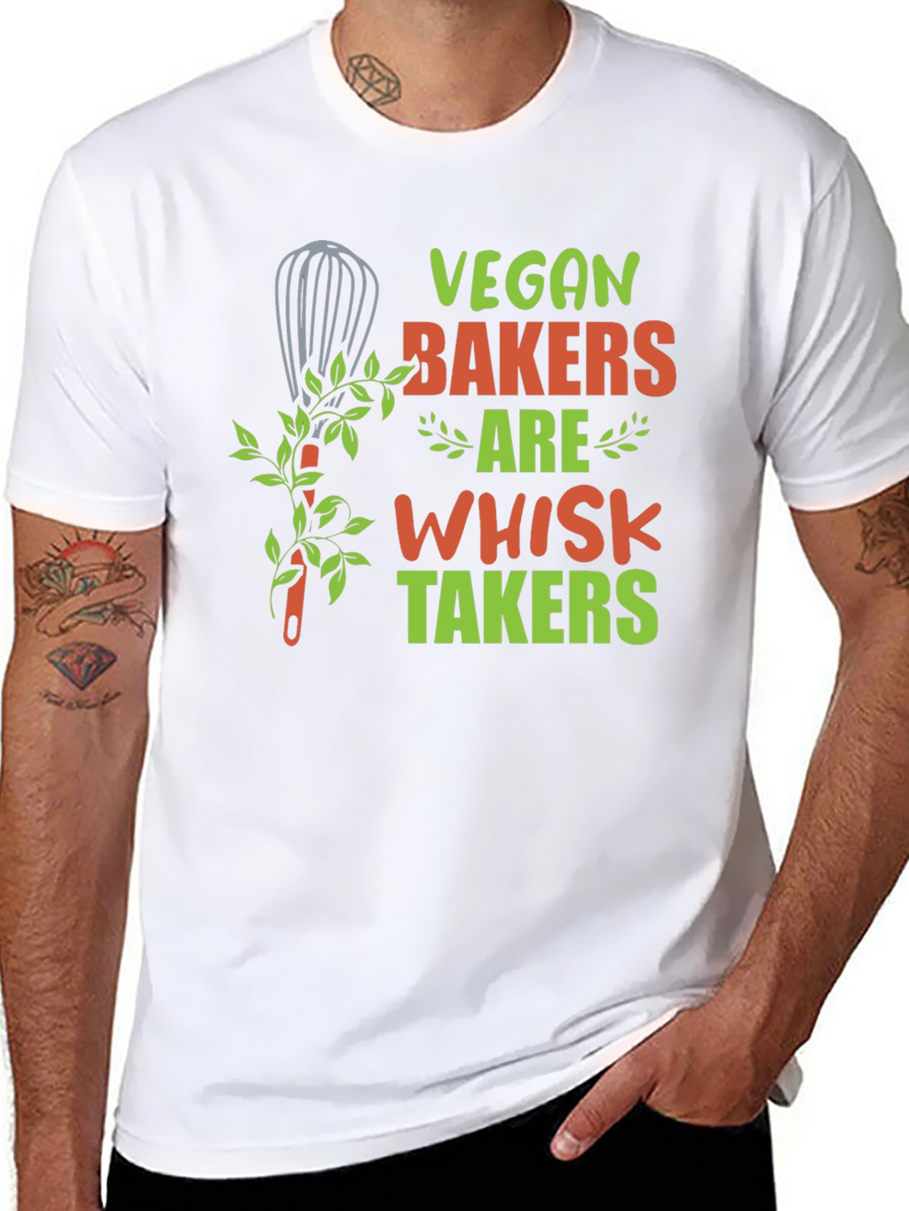 Vegan Bakers Whisk Takers Graphic Tee