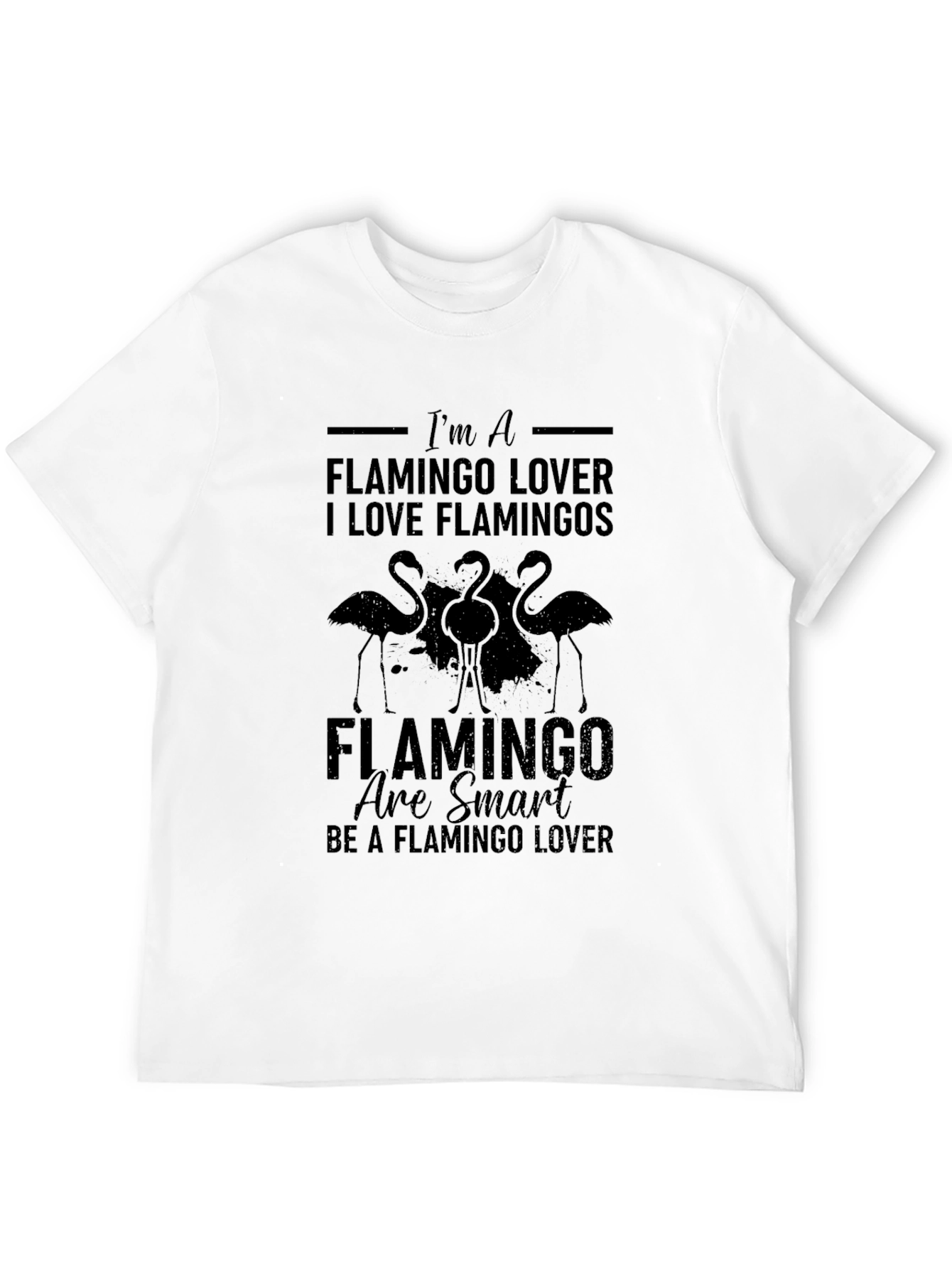 Flamingo Lover Black T-Shirt