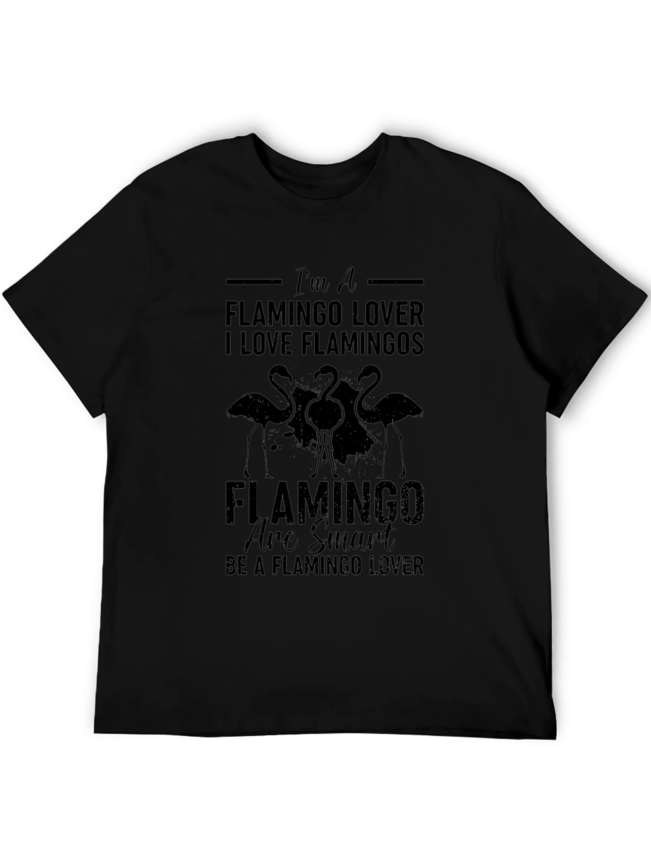 Flamingo Lover Black T-Shirt