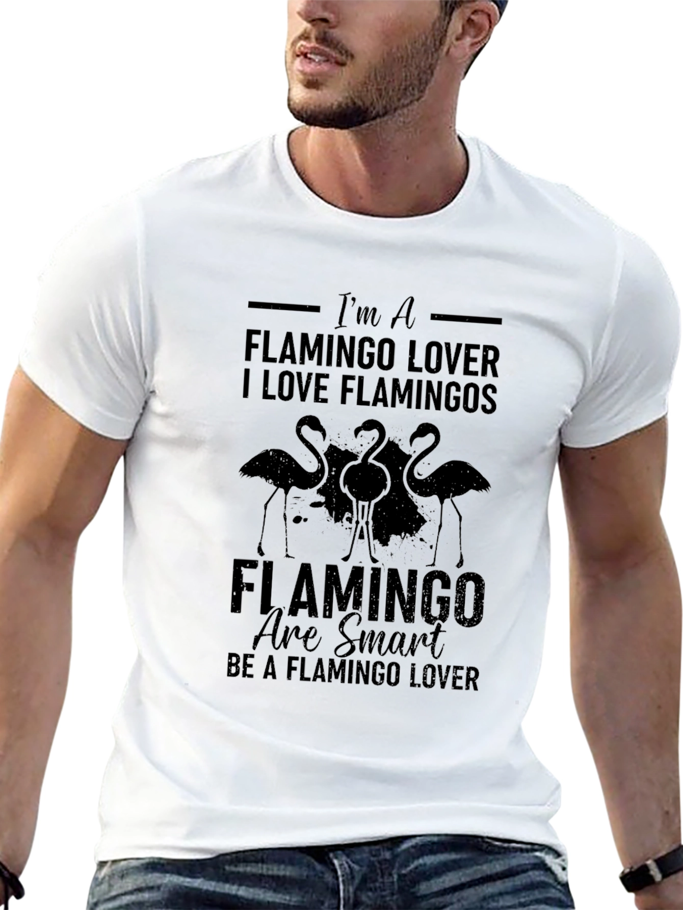 Flamingo Lover Black T-Shirt