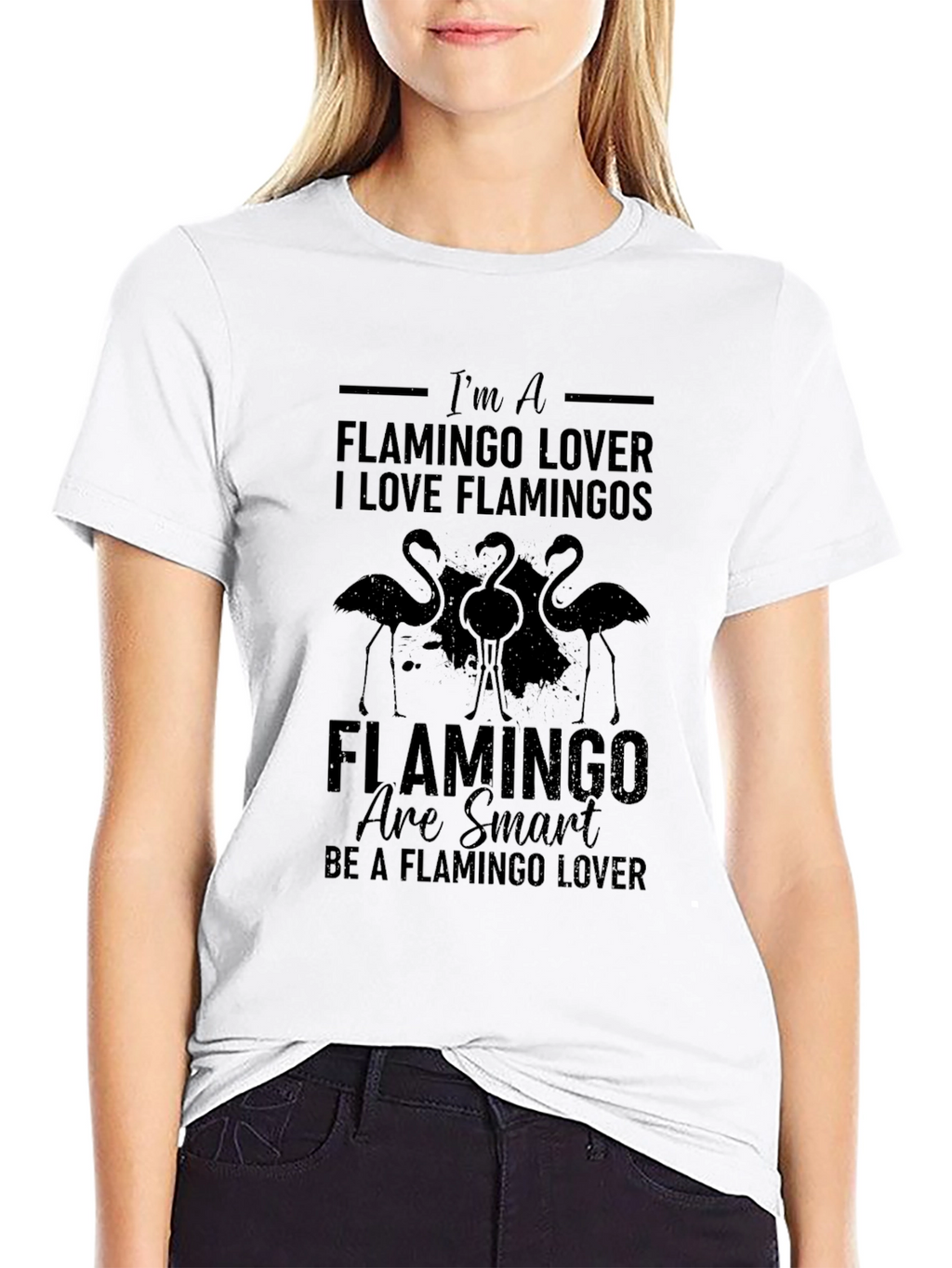 Flamingo Lover Black T-Shirt