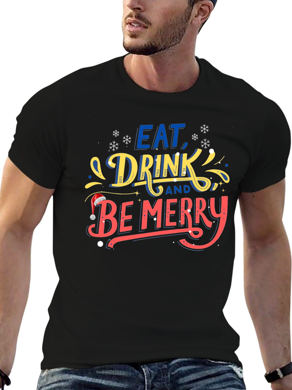 Eat Drink & Be Merry Holiday T-Shirt