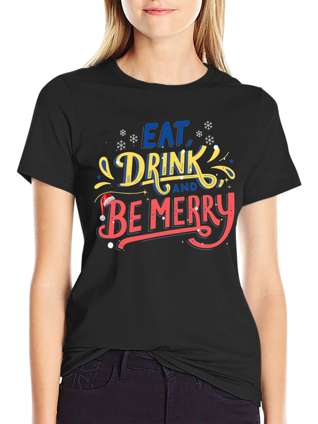 Eat Drink & Be Merry Holiday T-Shirt