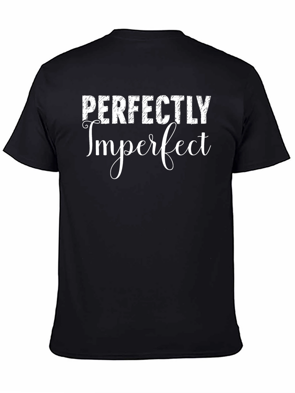 Perfectly Imperfect Graphic Tee - Black