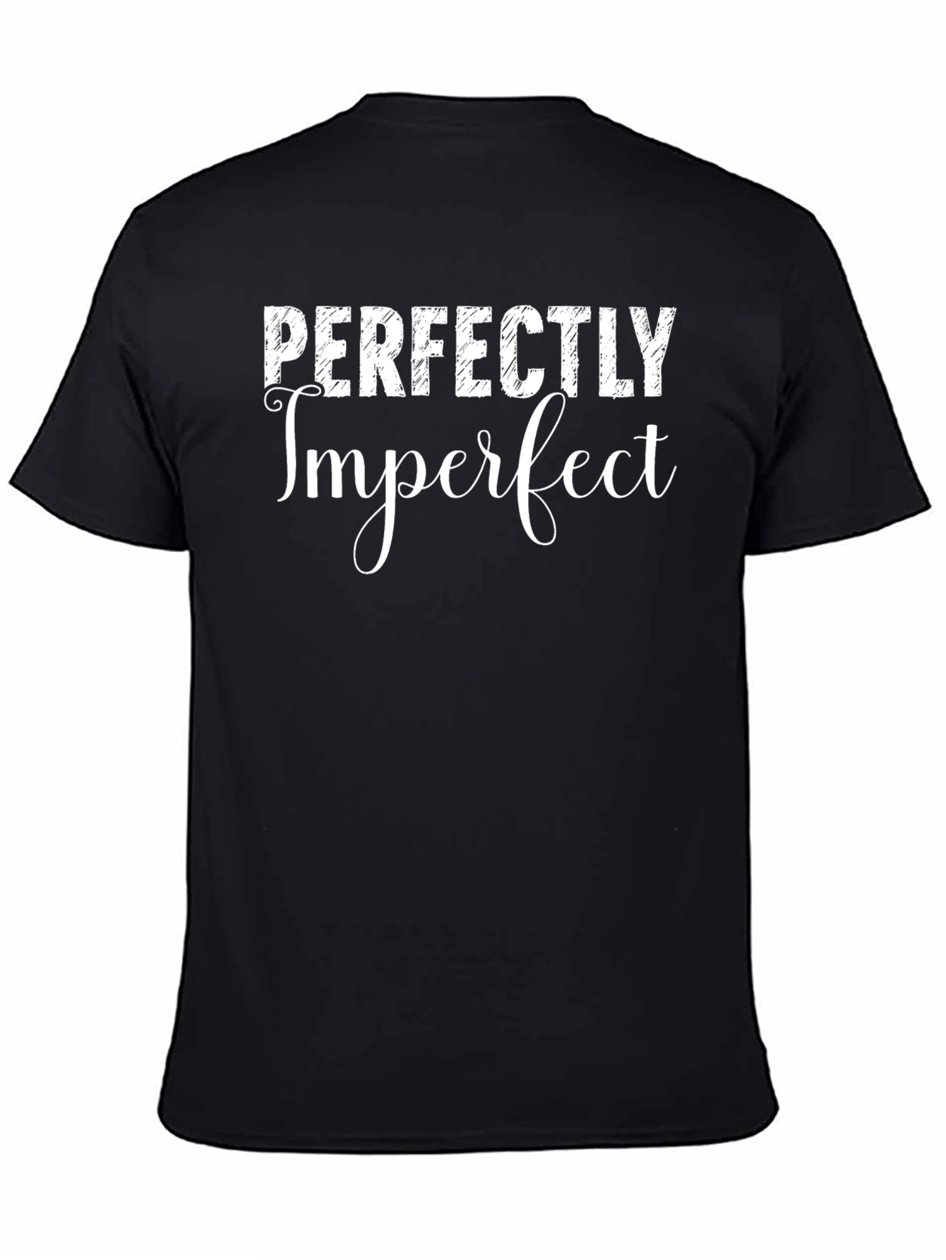 Perfectly Imperfect Graphic Tee - Black