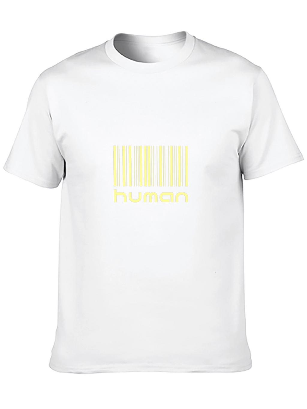 Human Barcode Black T-Shirt