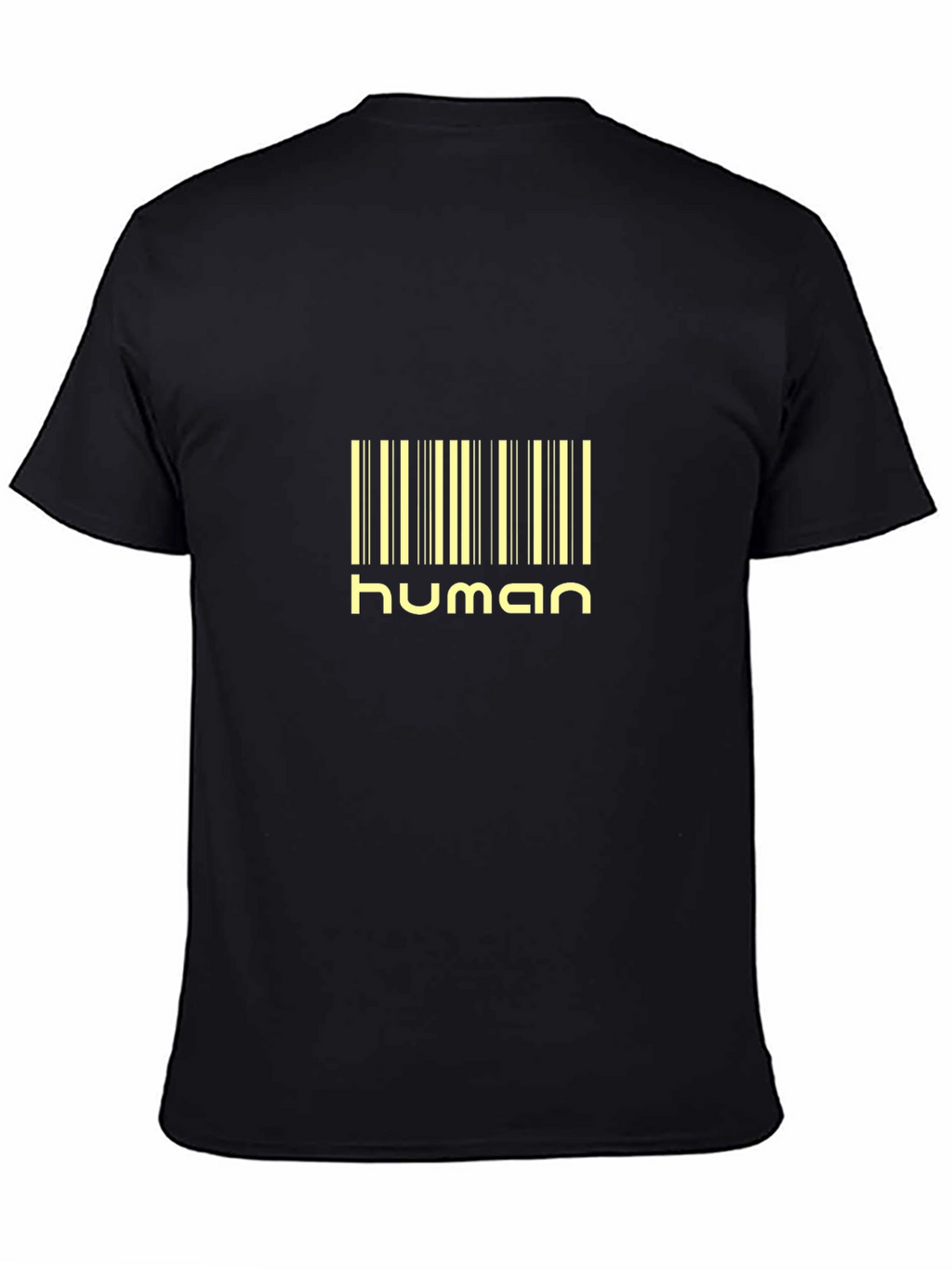 Human Barcode Black T-Shirt