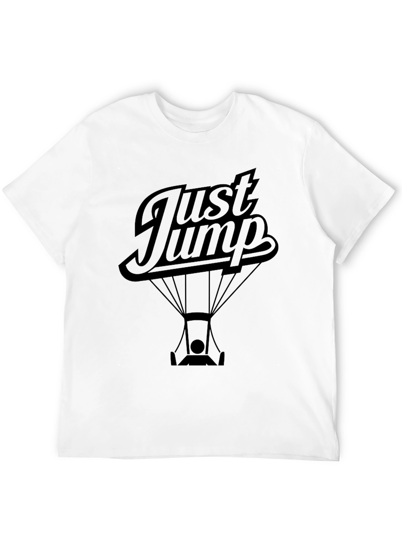 Just Jump Black Graphic Tee
