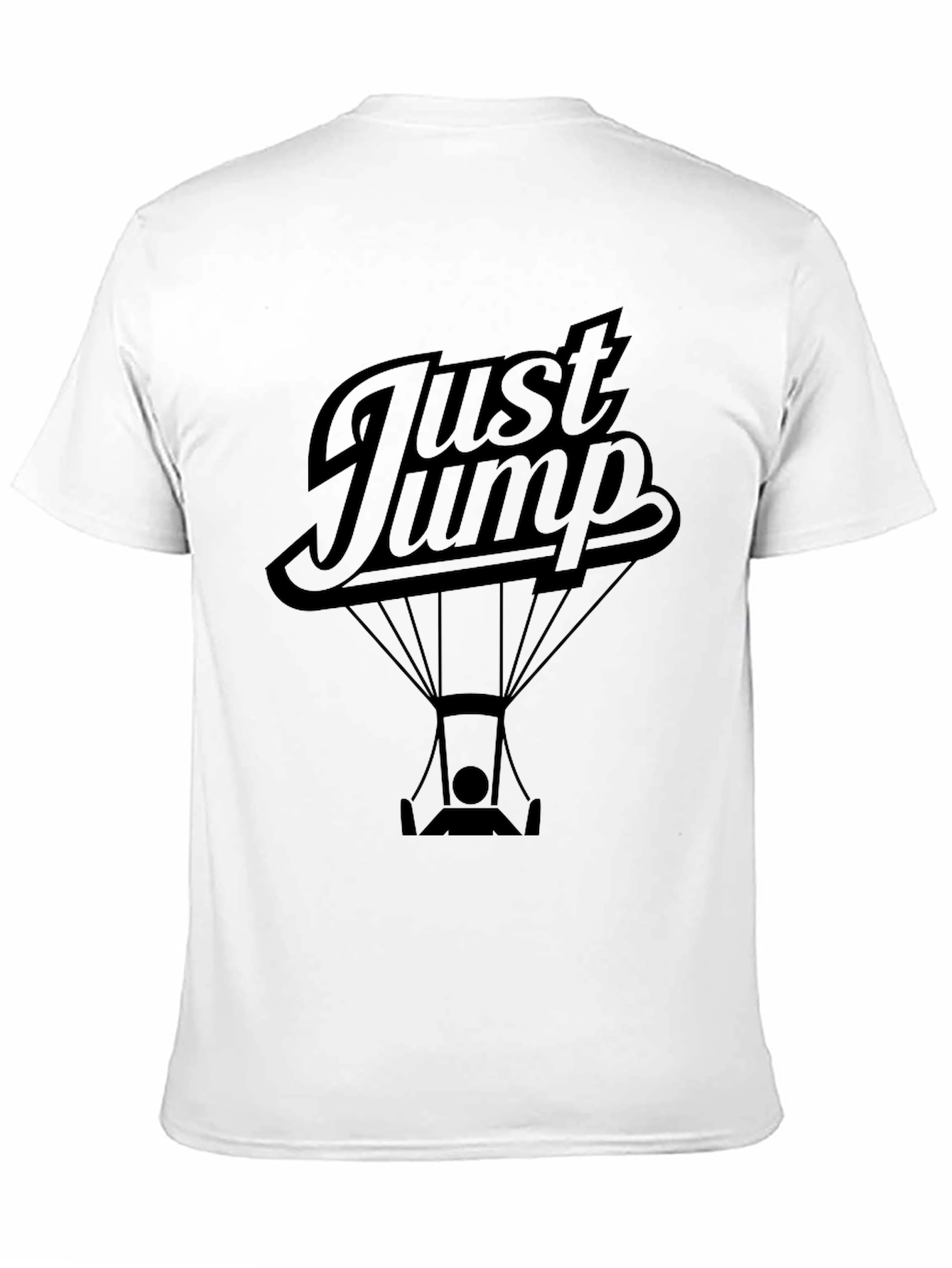 Just Jump Black Graphic Tee