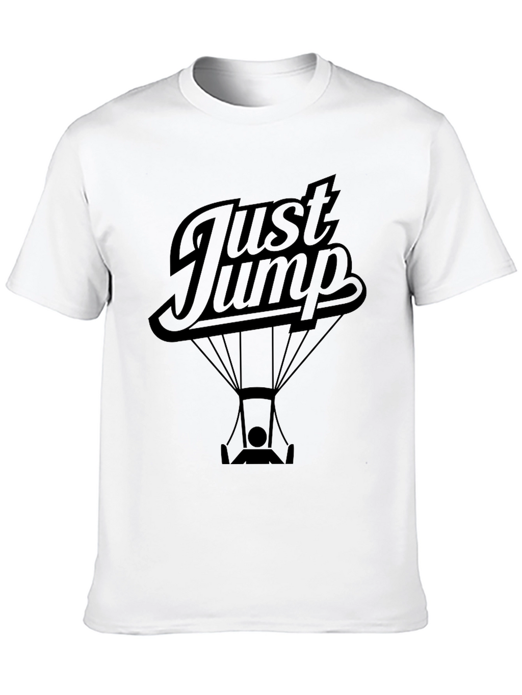 Just Jump Black Graphic Tee
