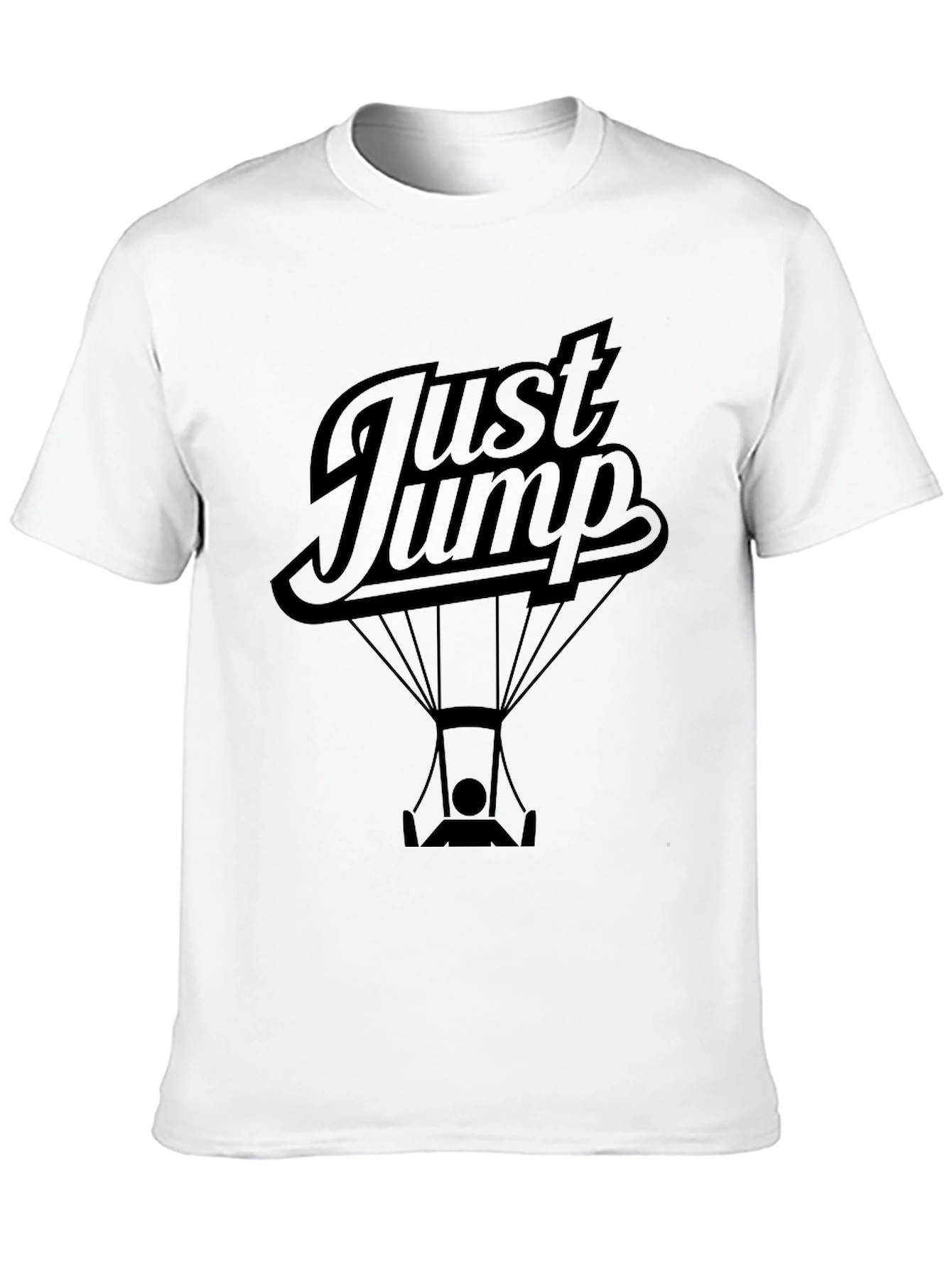 Just Jump Black Graphic Tee