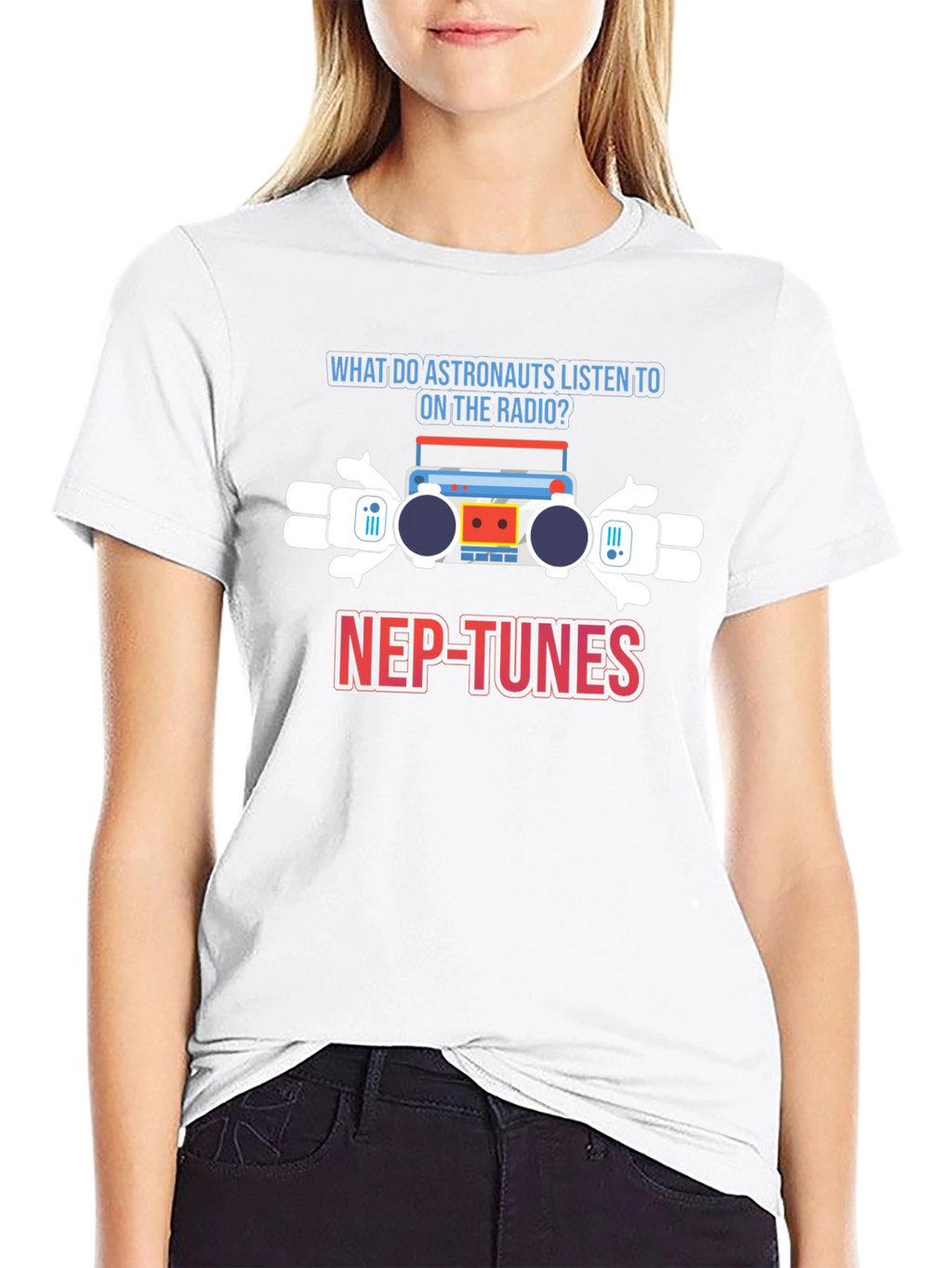 Astronaut Radio Pun T-Shirt - Nep-Tunes