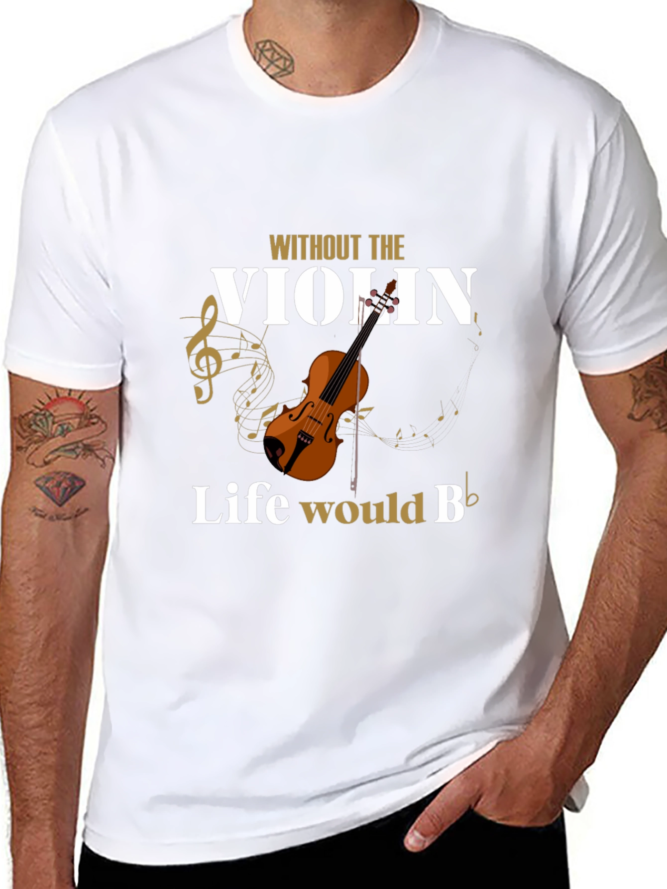 Without The Violin Life Would B Flat T-Shirt