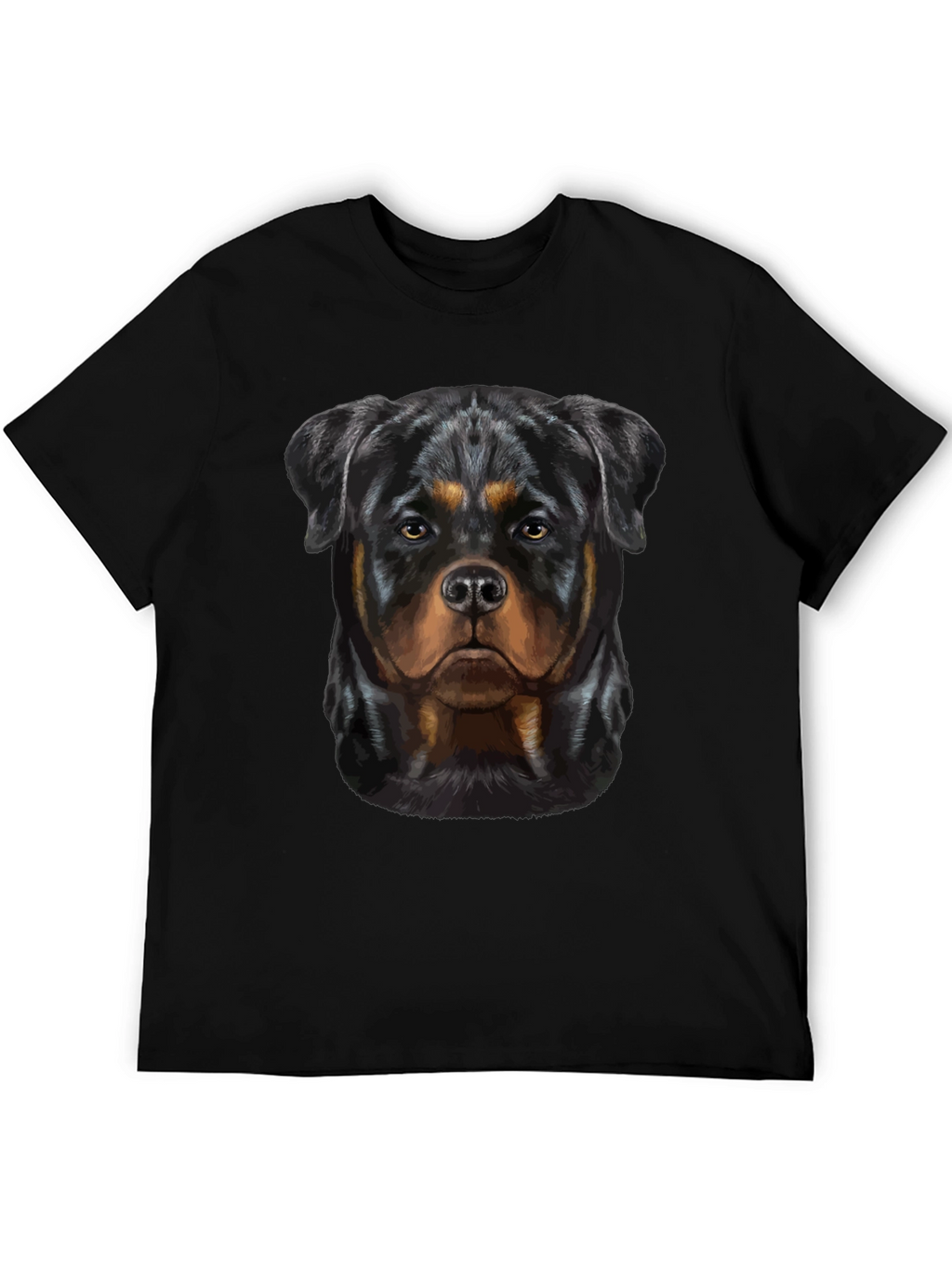 Rottweiler Dog Graphic Tee - Black T-Shirt