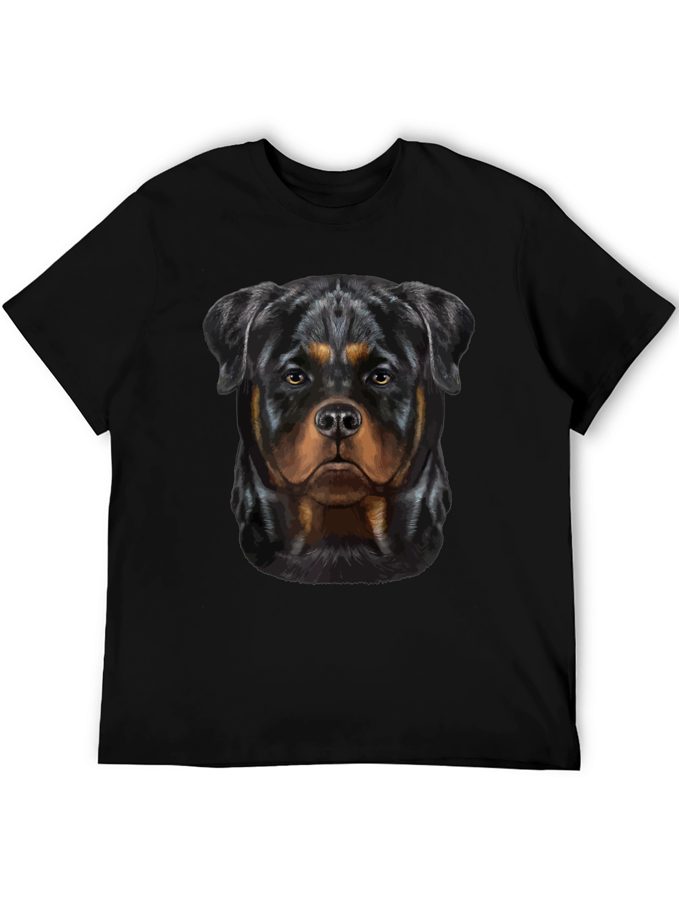 Rottweiler Dog Graphic Tee - Black T-Shirt