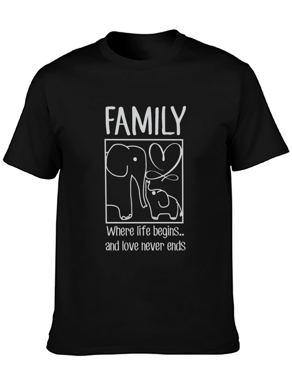 Elephant Family Love T-Shirt