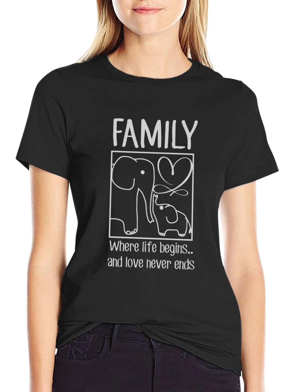 Elephant Family Love T-Shirt