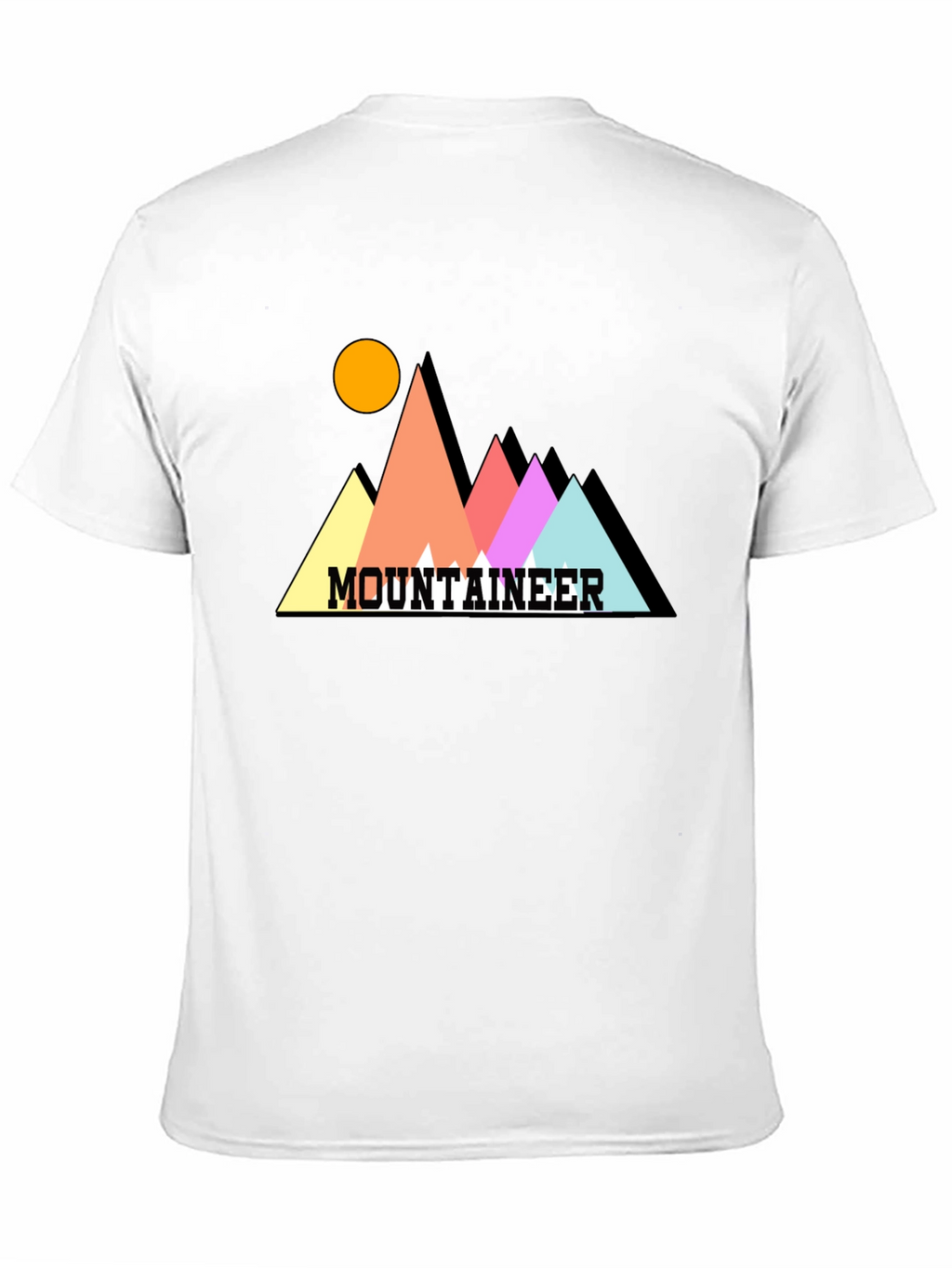 Mountaineer Graphic Tee - Stylish Black Cotton T-Shirt