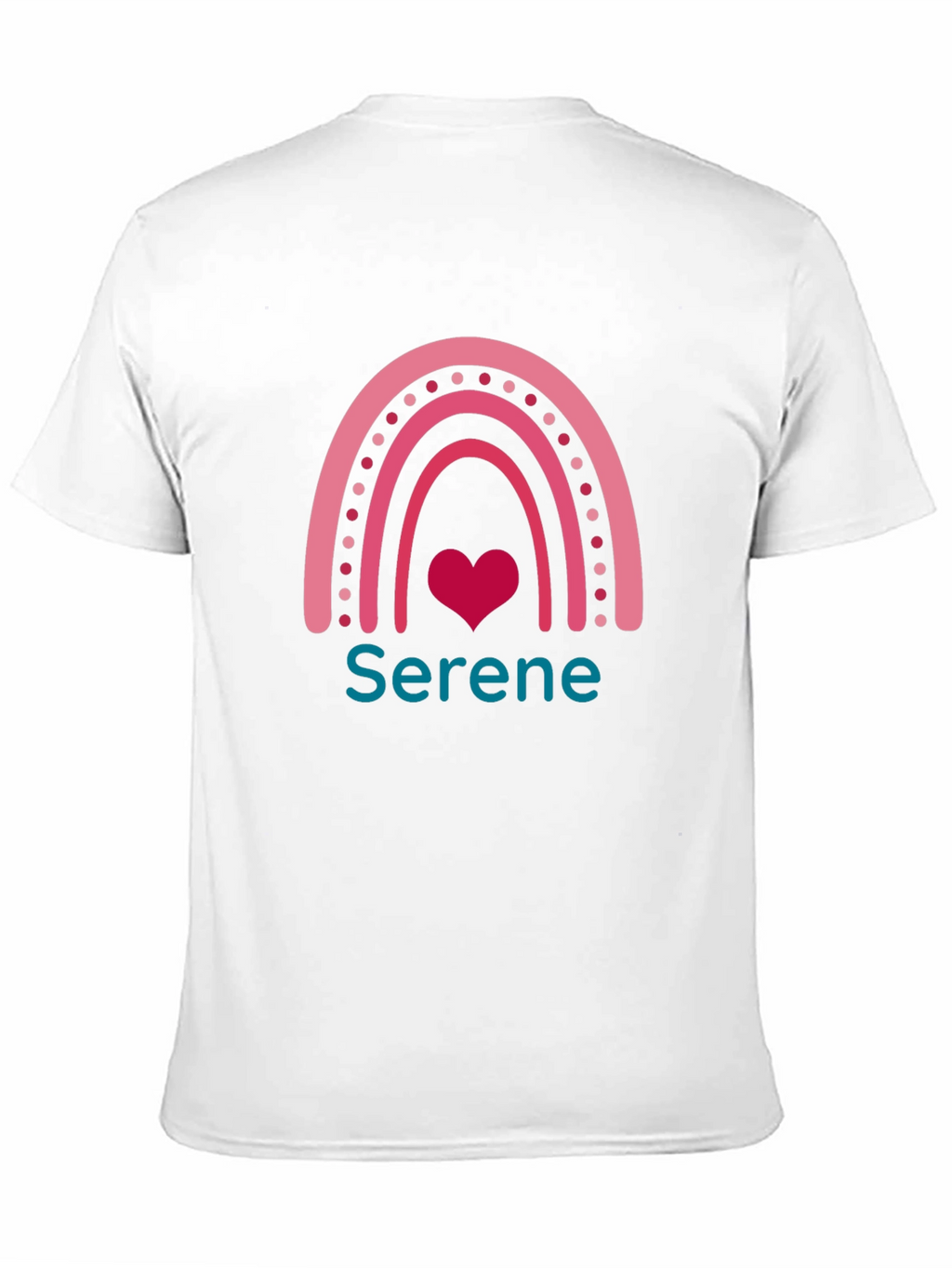 Serene Rainbow Heart Graphic Tee - Unisex