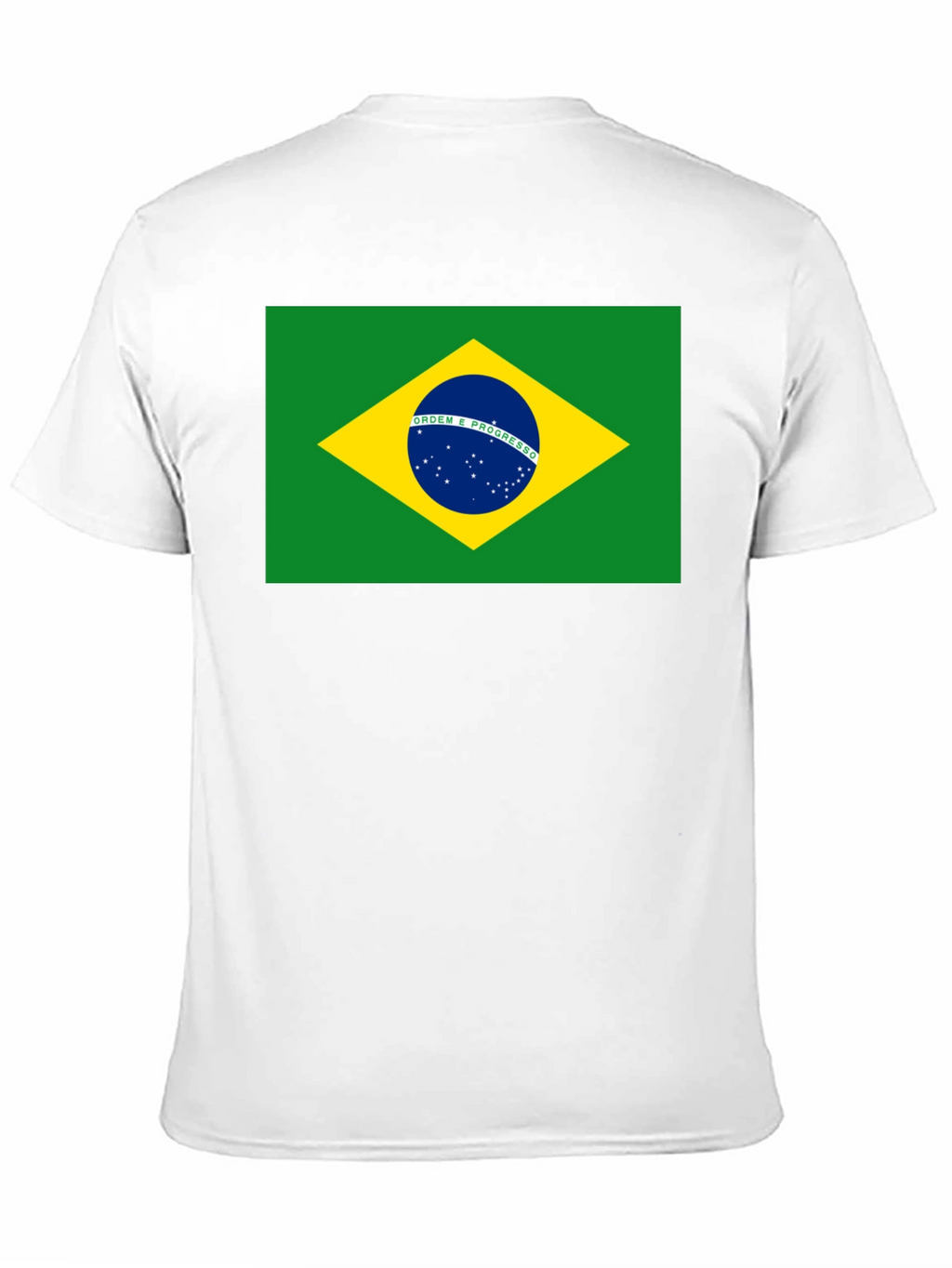 Brazil Flag T-Shirt - Black Cotton Tee