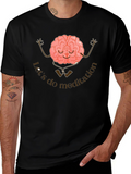 Meditation Brain Graphic T-Shirt
