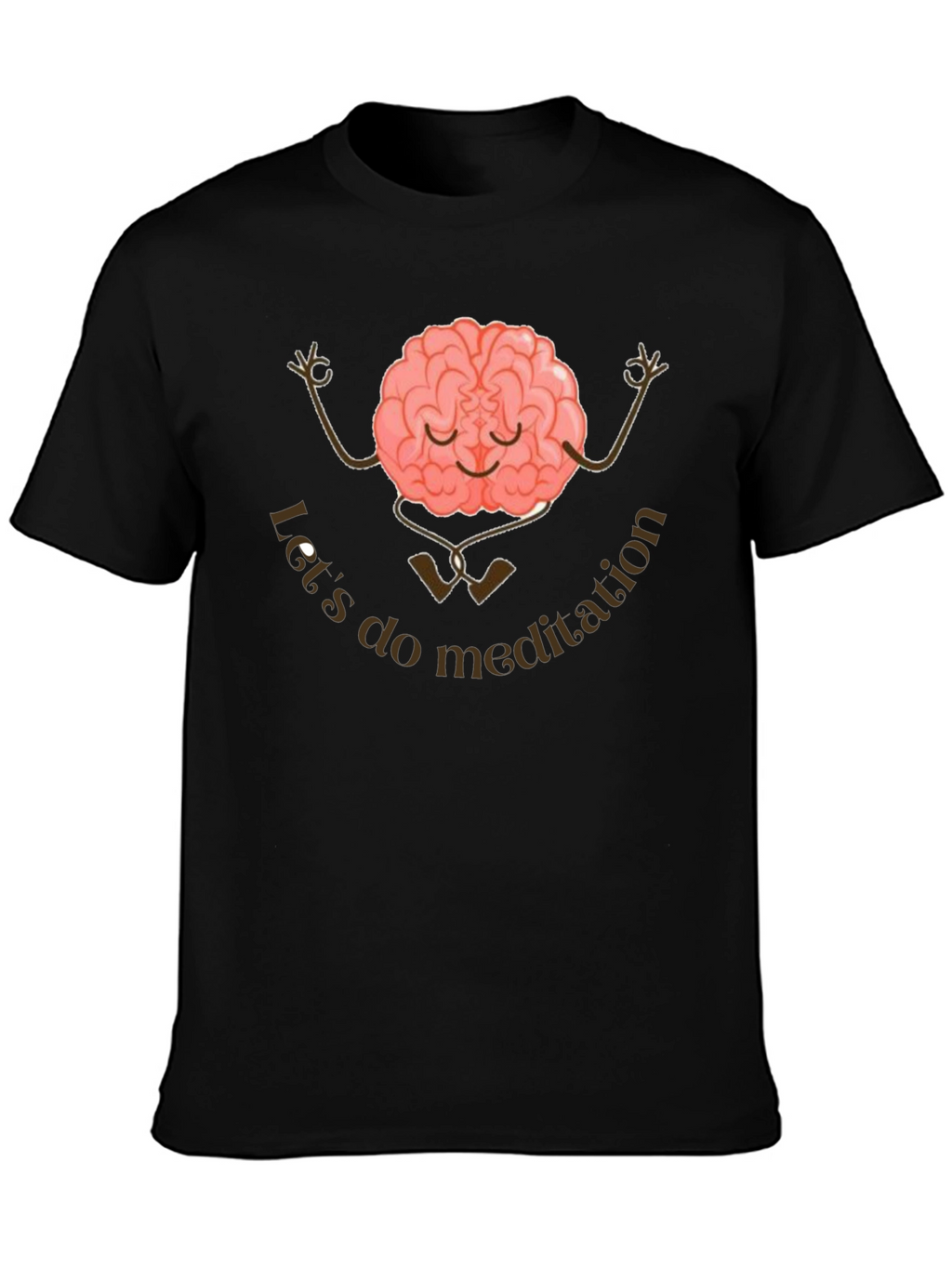 Meditation Brain Graphic T-Shirt