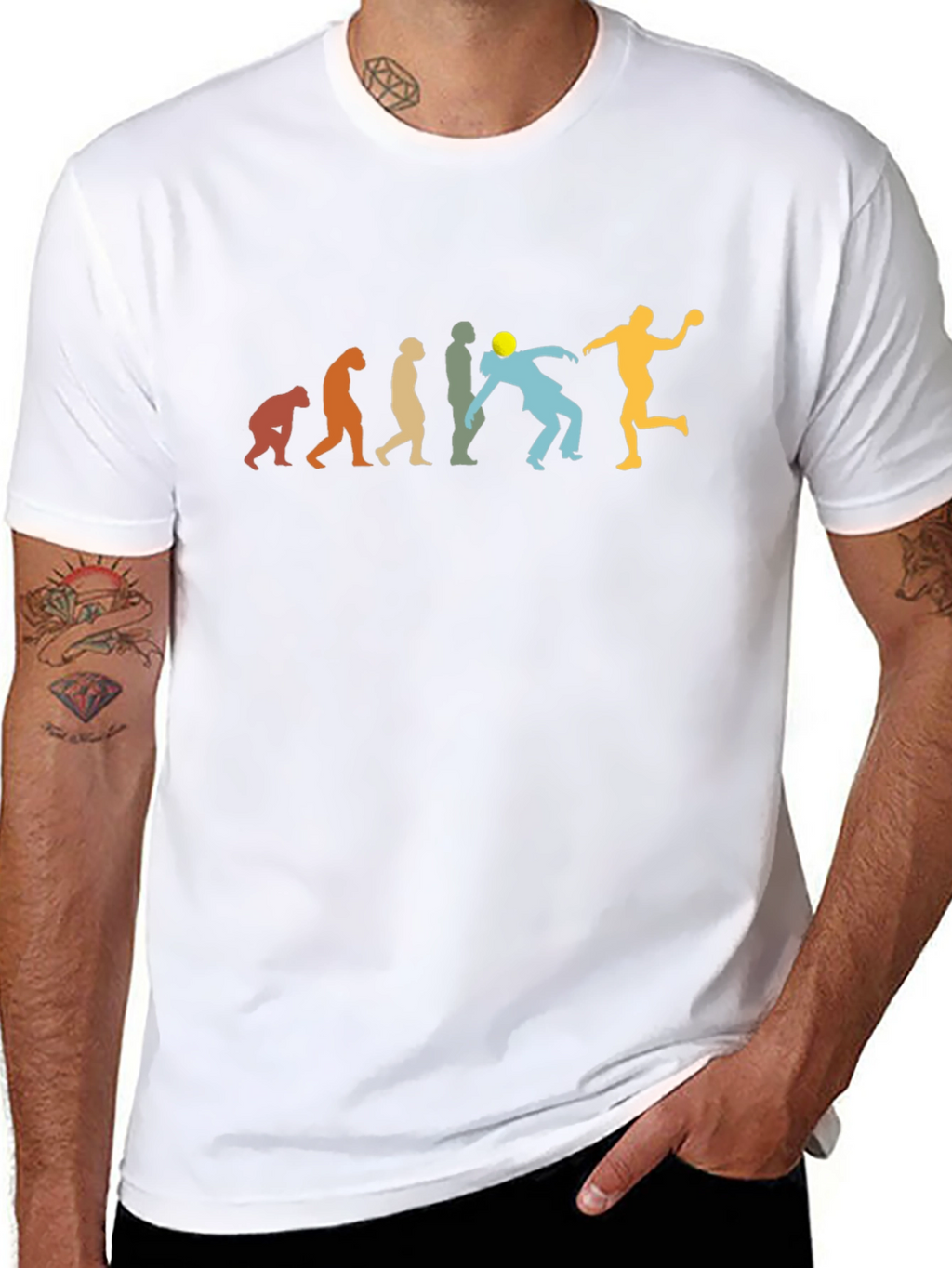 Handball Evolution Graphic T-Shirt