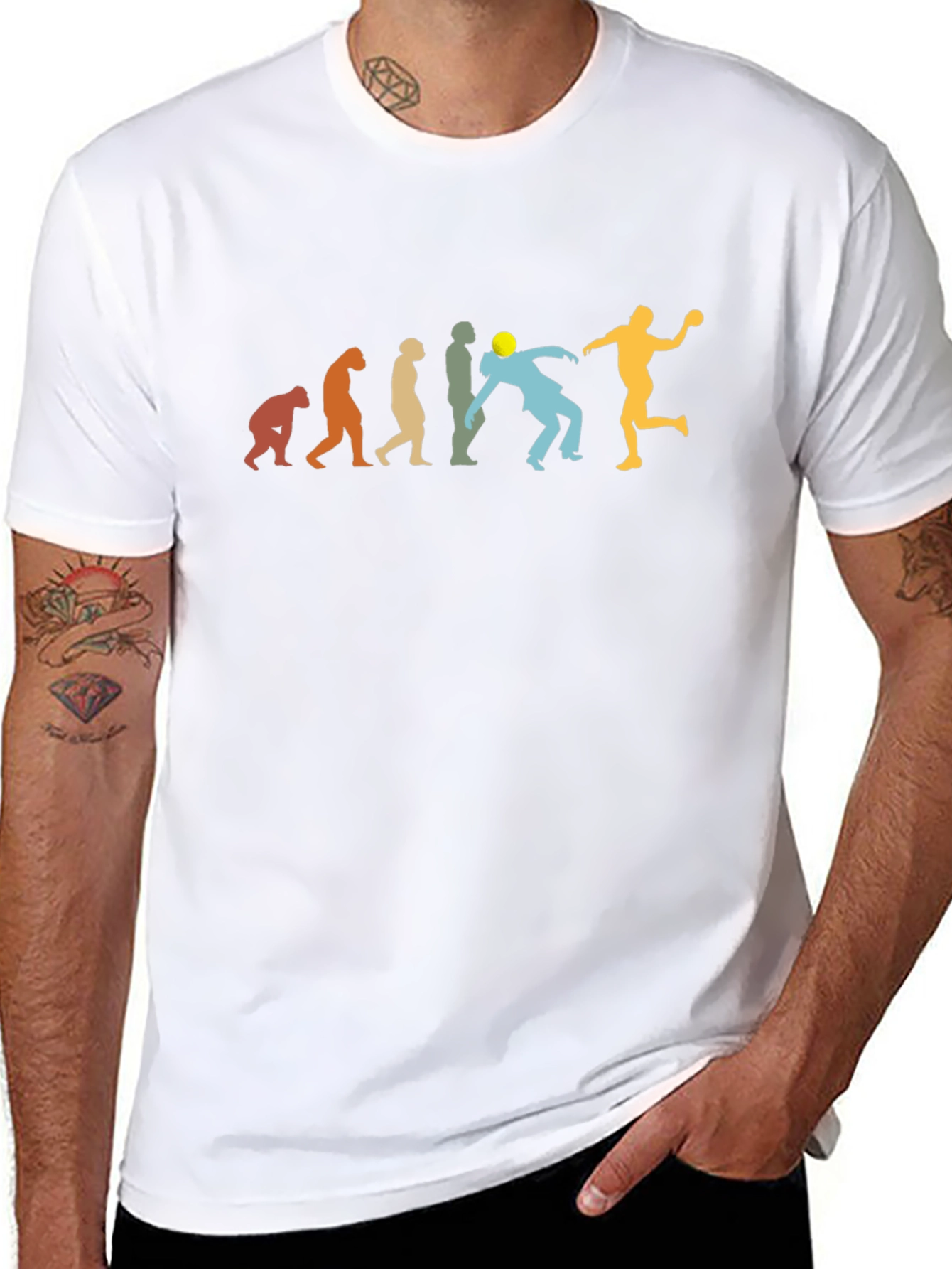 Handball Evolution Graphic T-Shirt