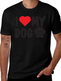 I Heart My Dog T-Shirt - Black