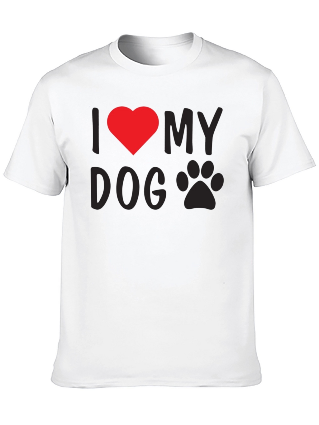 I Heart My Dog T-Shirt - Black