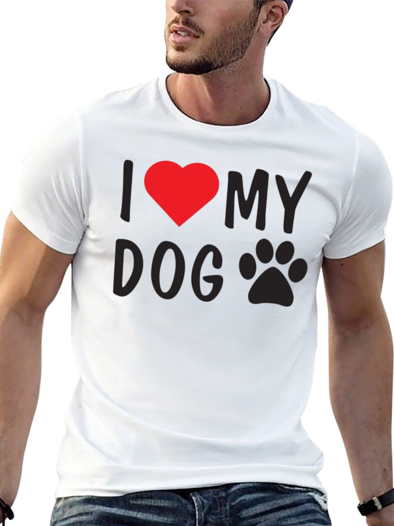 I Heart My Dog T-Shirt - Black