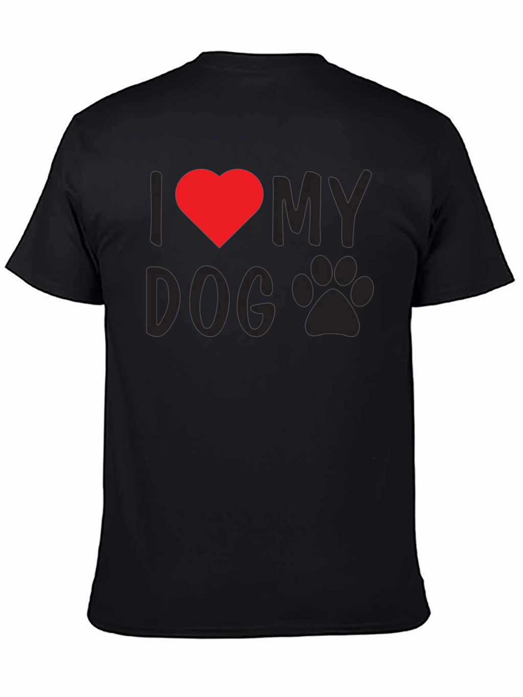 I Heart My Dog T-Shirt - Black