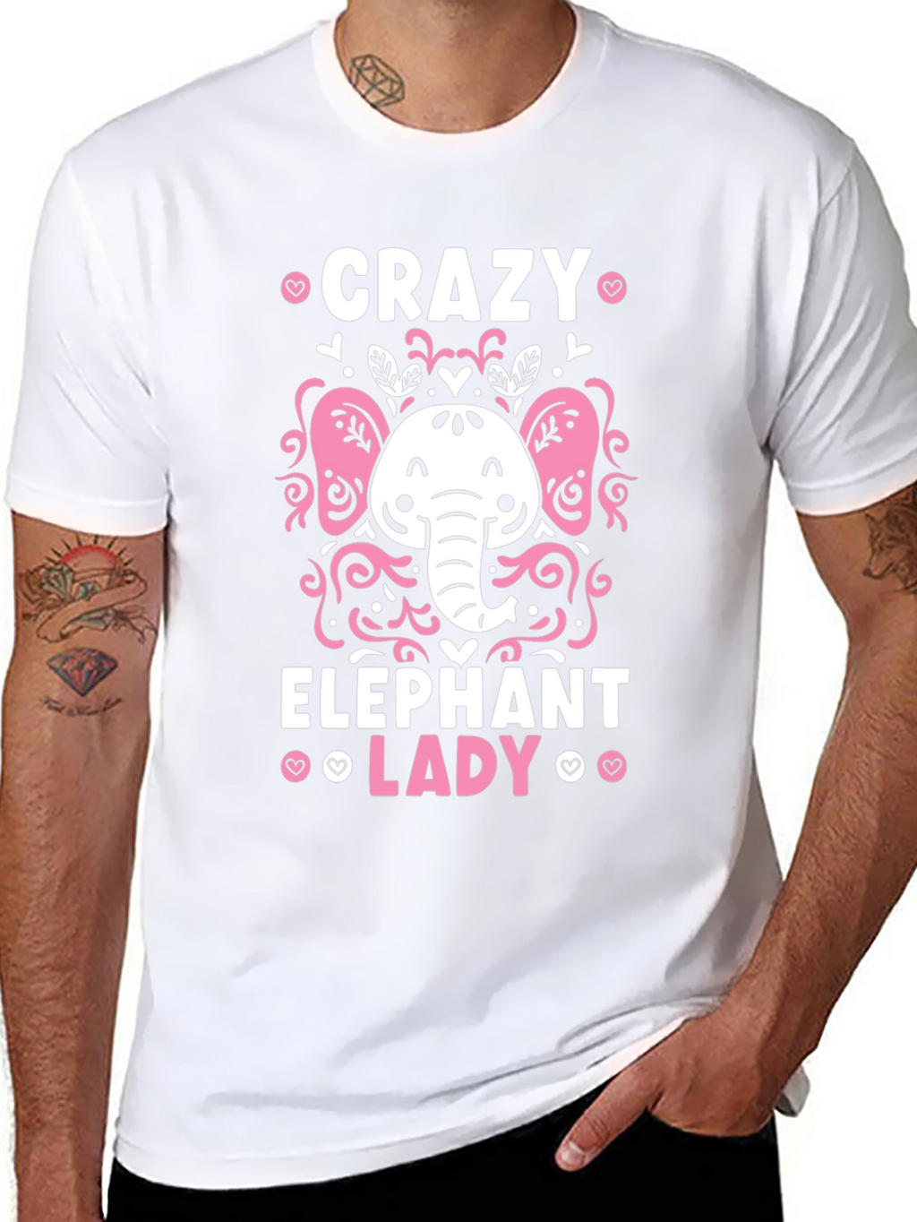Crazy Elephant Lady Graphic Tee