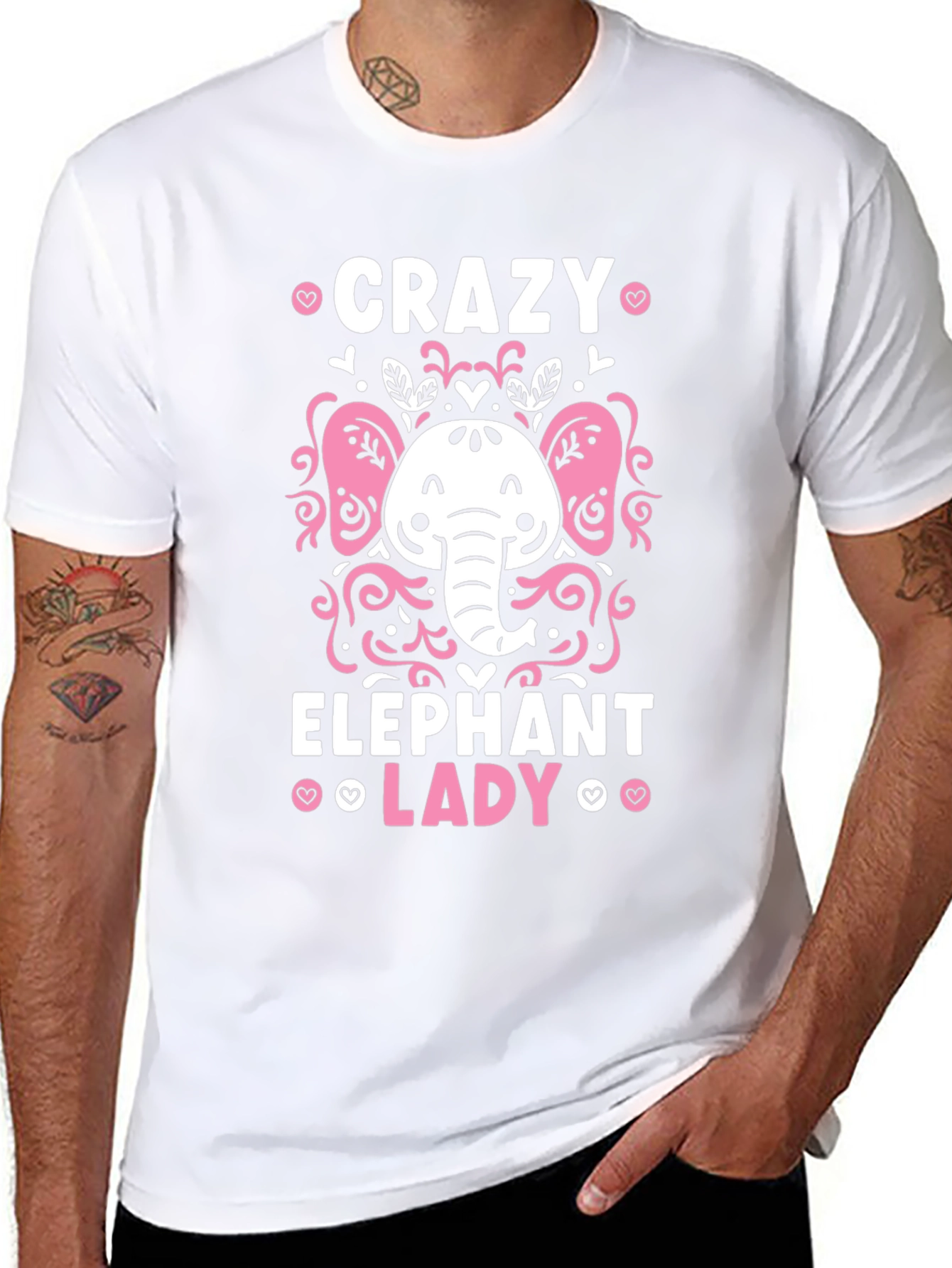 Crazy Elephant Lady Graphic Tee