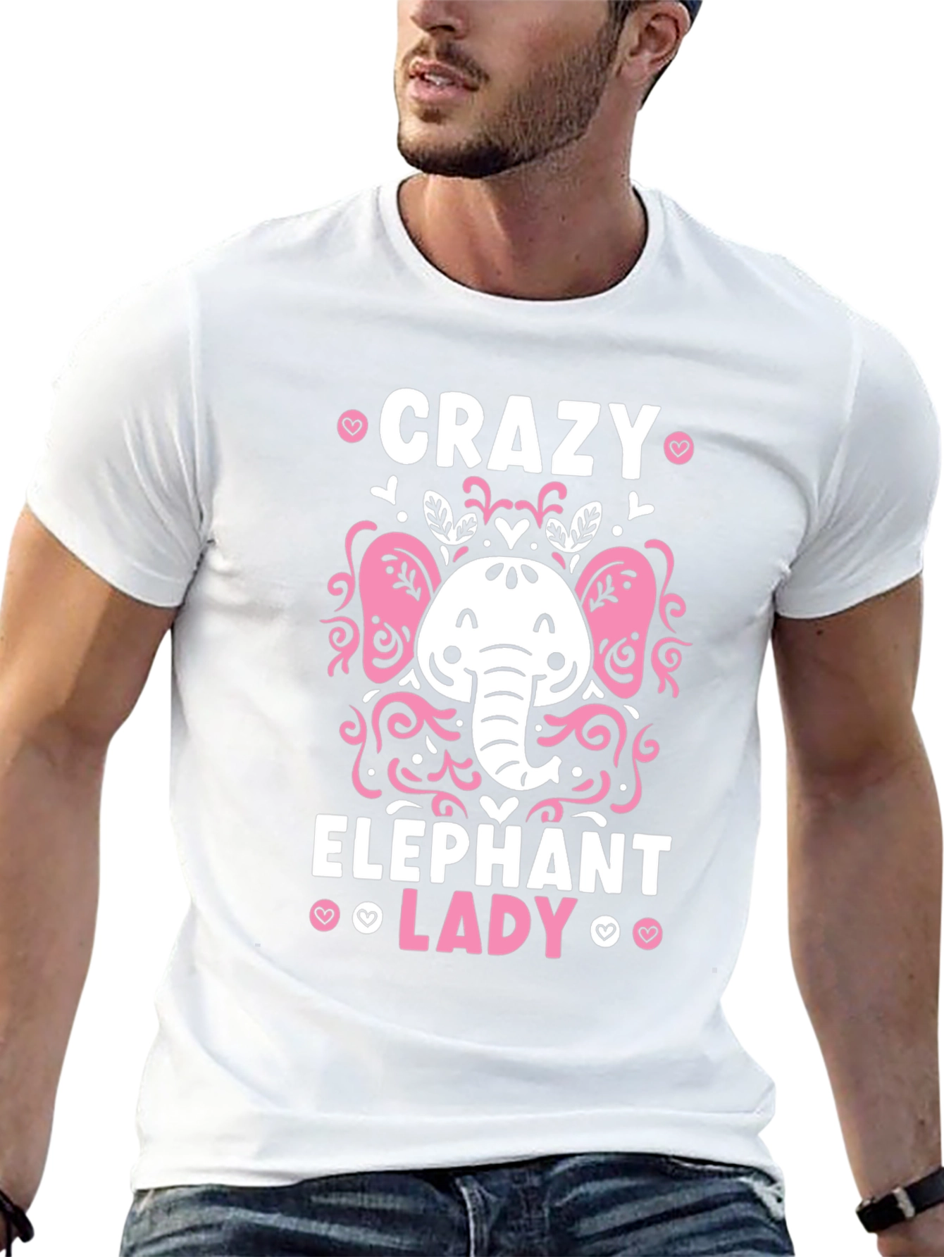 Crazy Elephant Lady Graphic Tee